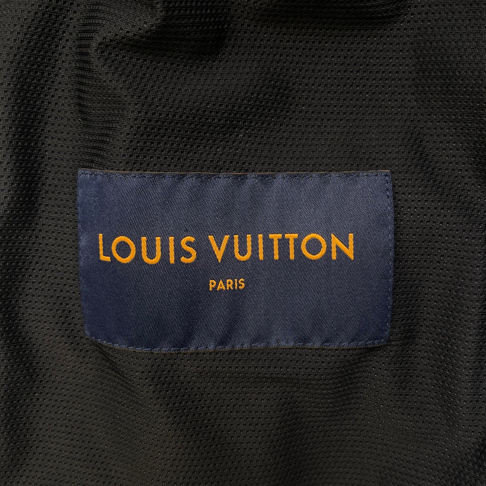 Men's Lv Frequency Technical Hooded Blouson Windbreaker Navy Size IT 52 / XL