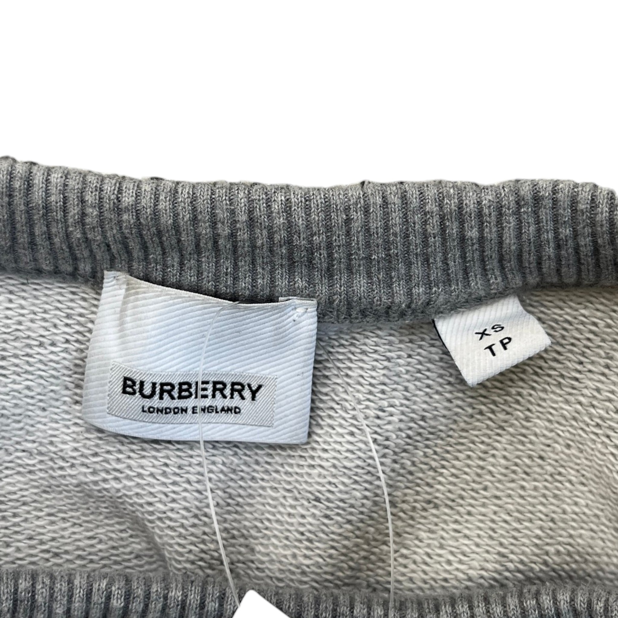 Men's Location Print Sweatshirt Grey Size XS