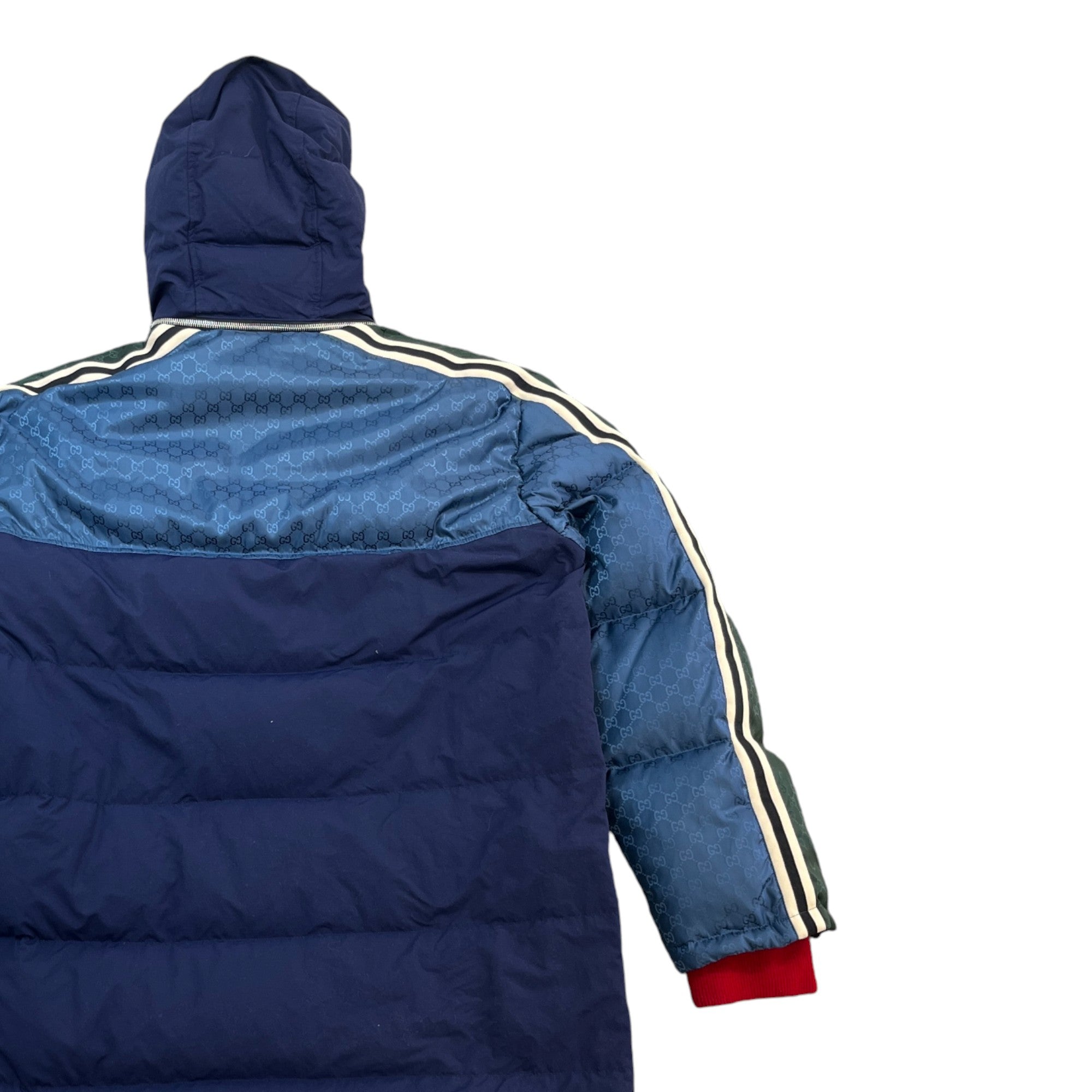 Men's Gg Supreme Down Jacket Navy Size IT 52 / XL