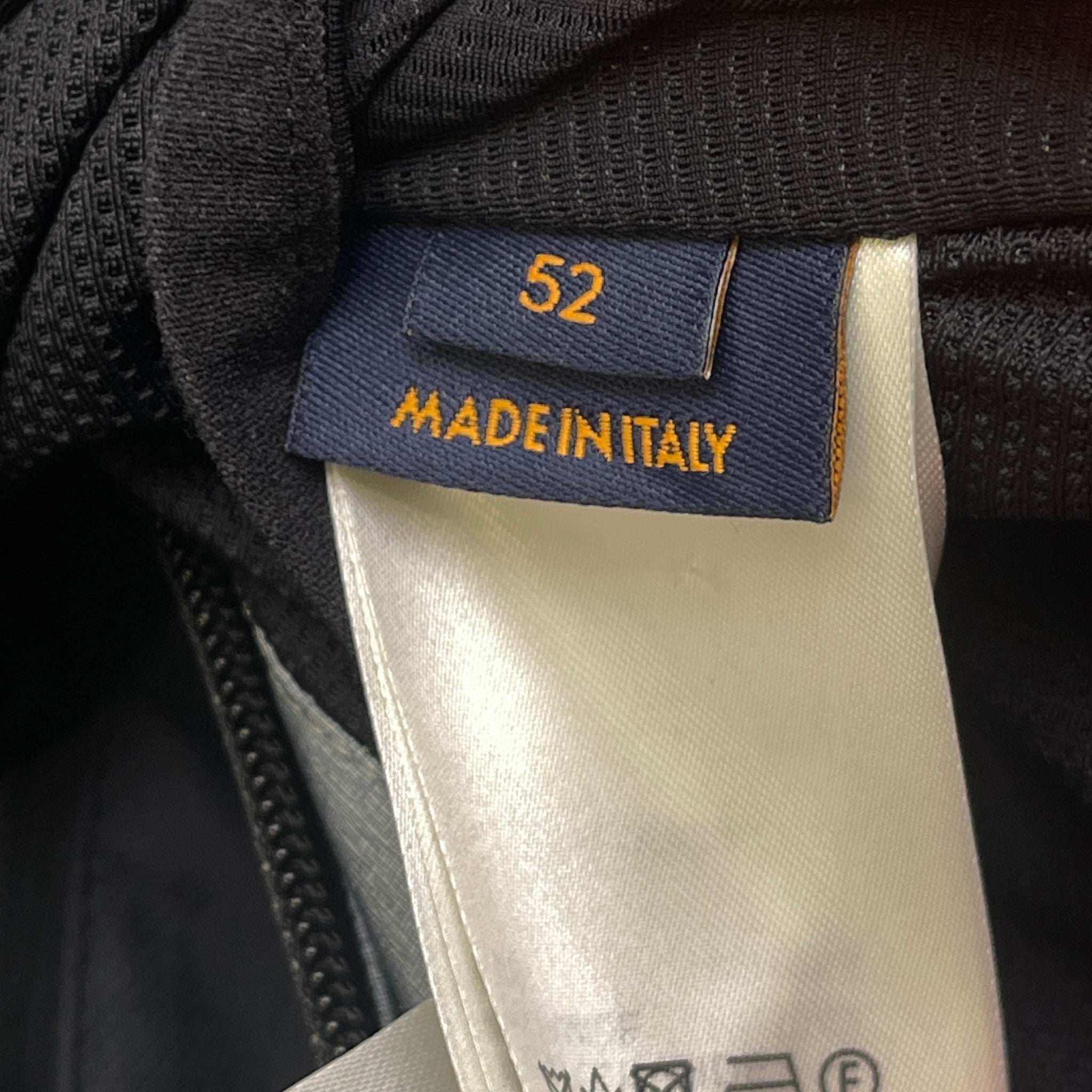 Men's Lv Frequency Technical Hooded Blouson Windbreaker Navy Size IT 52 / XL