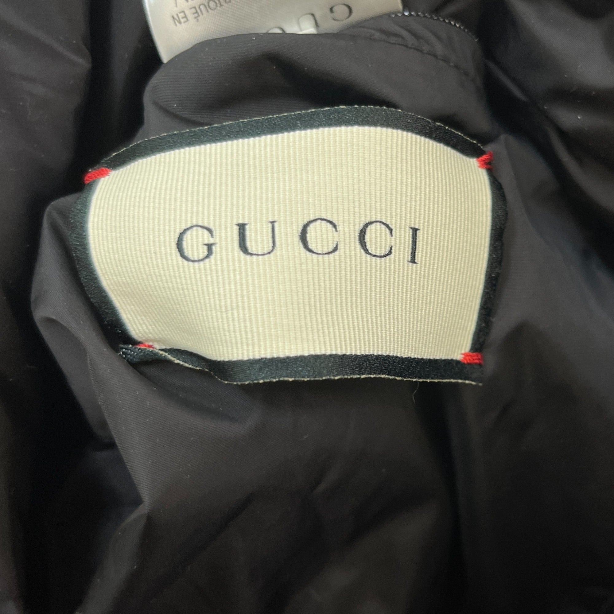 Men's Gg Supreme Down Jacket Navy Size IT 52 / XL