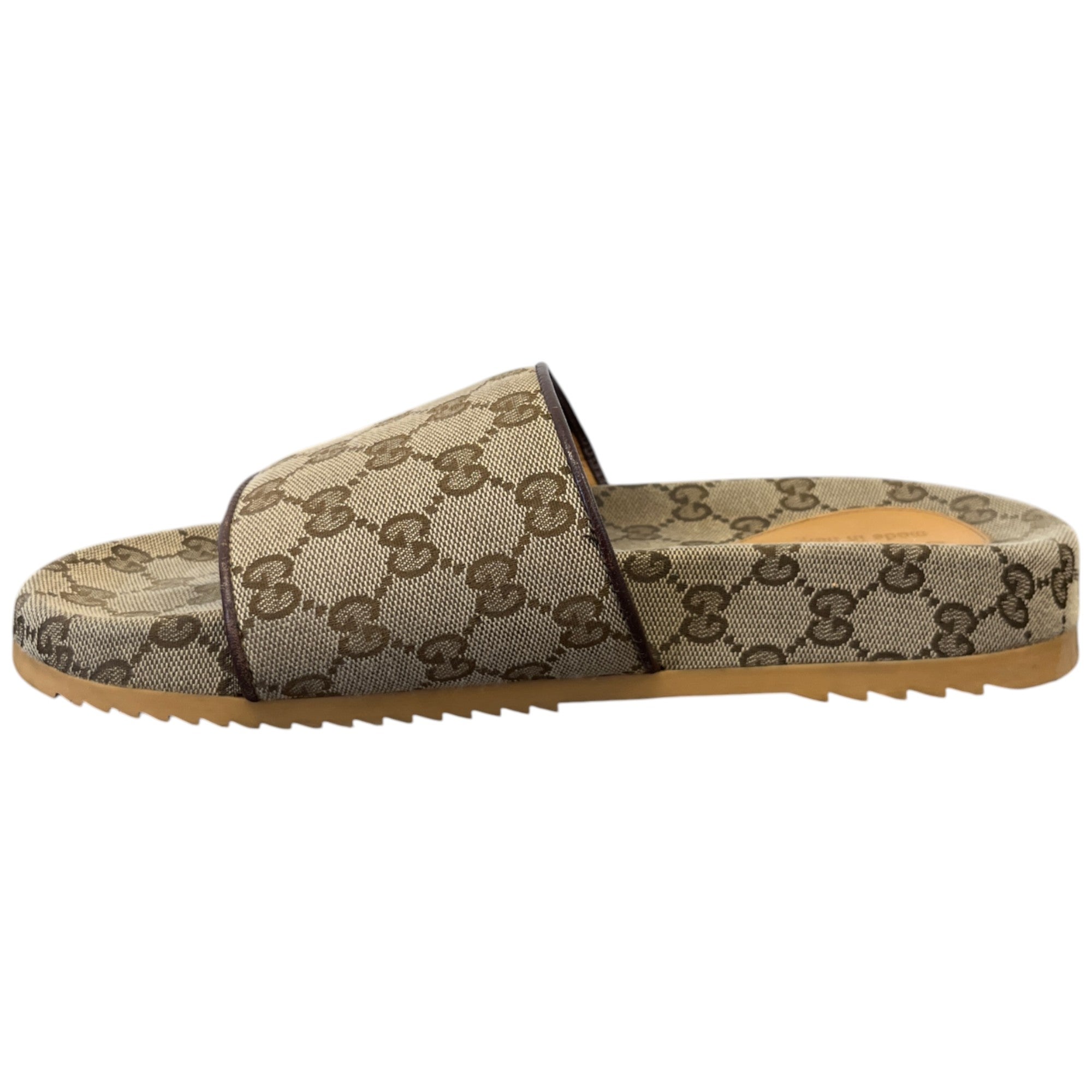 Women's Gg Supreme Monogram Slides Beige Size EU 41 / UK 8