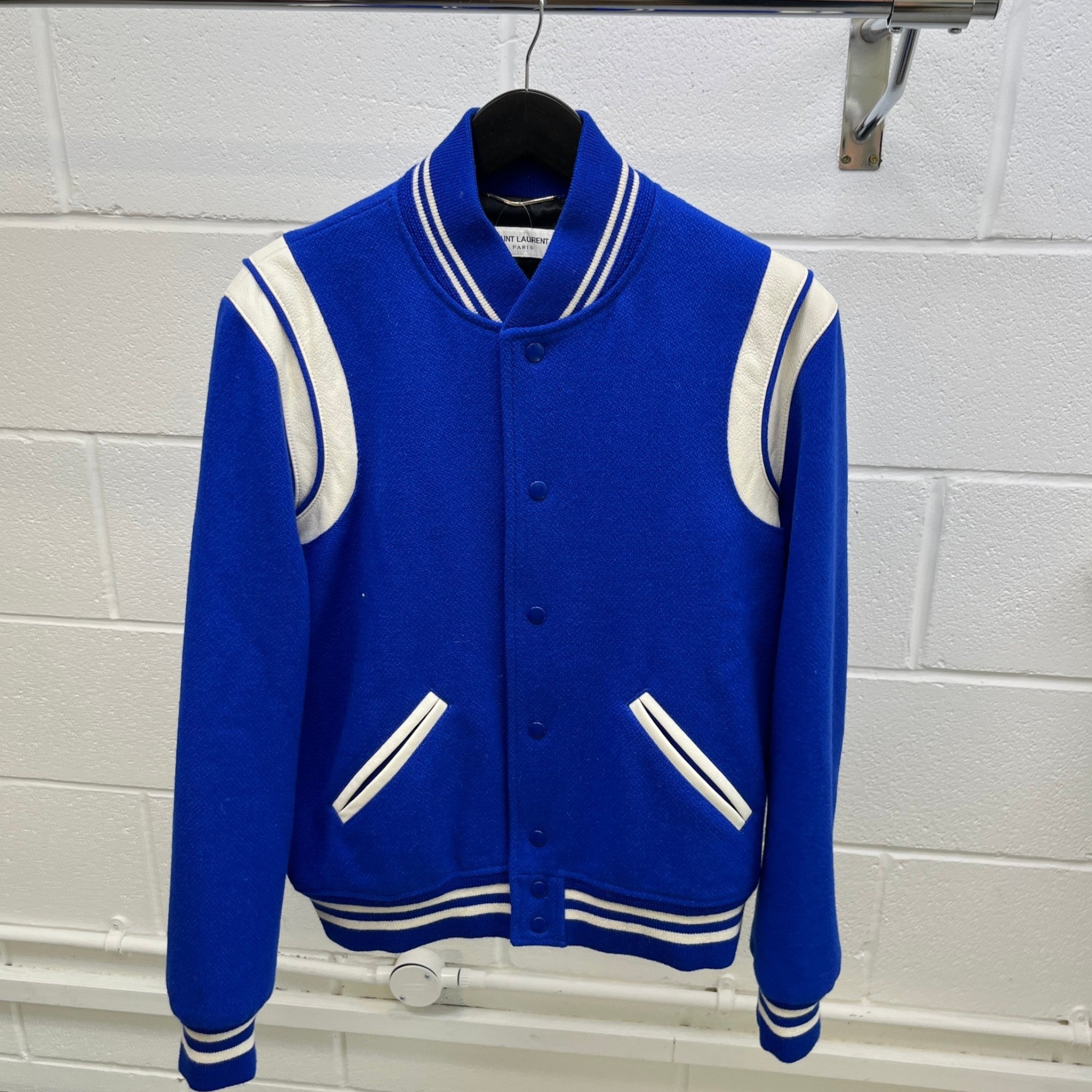 Men's Teddy Varsity Jacket Blue Size IT 48 / M