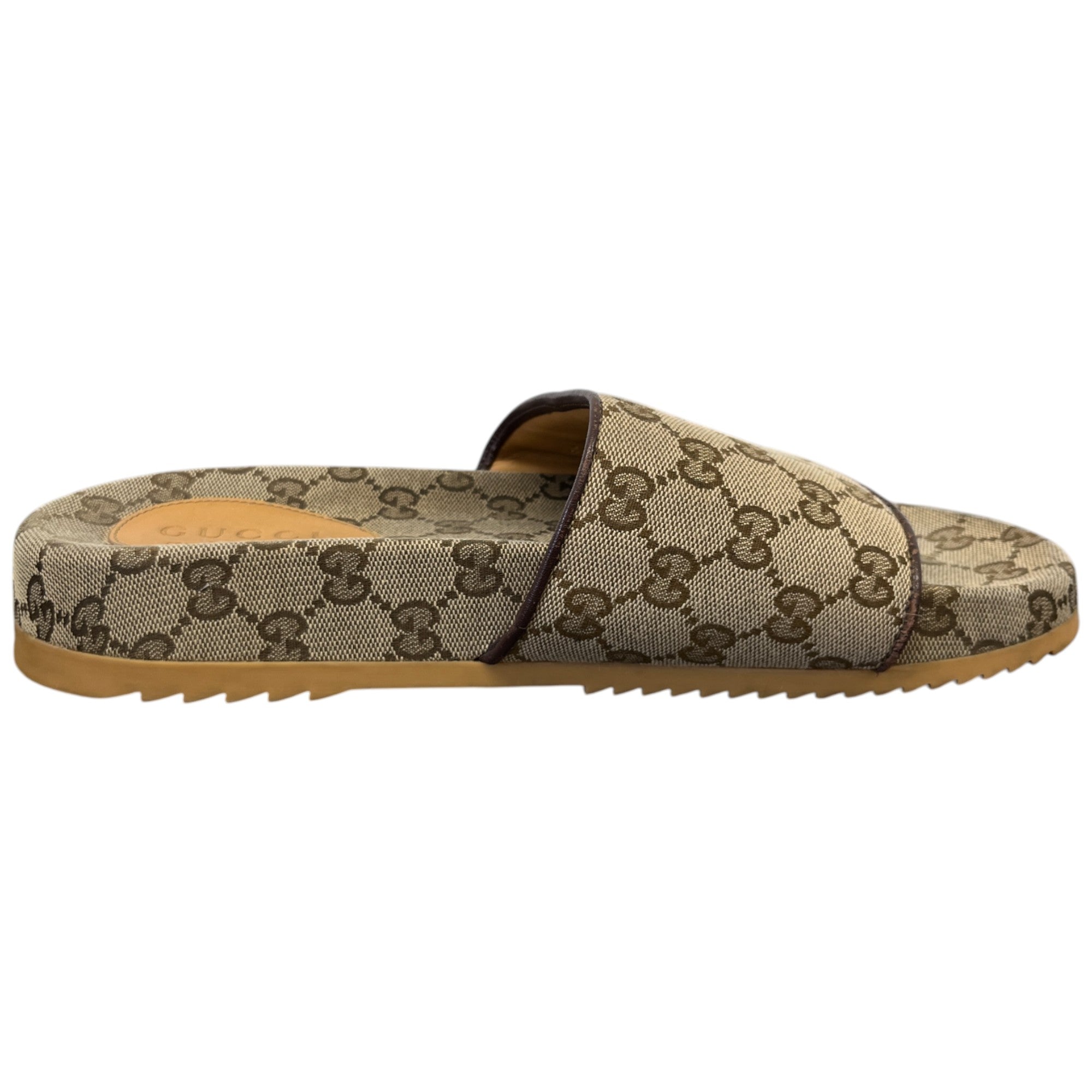 Women's Gg Supreme Monogram Slides Beige Size EU 41 / UK 8