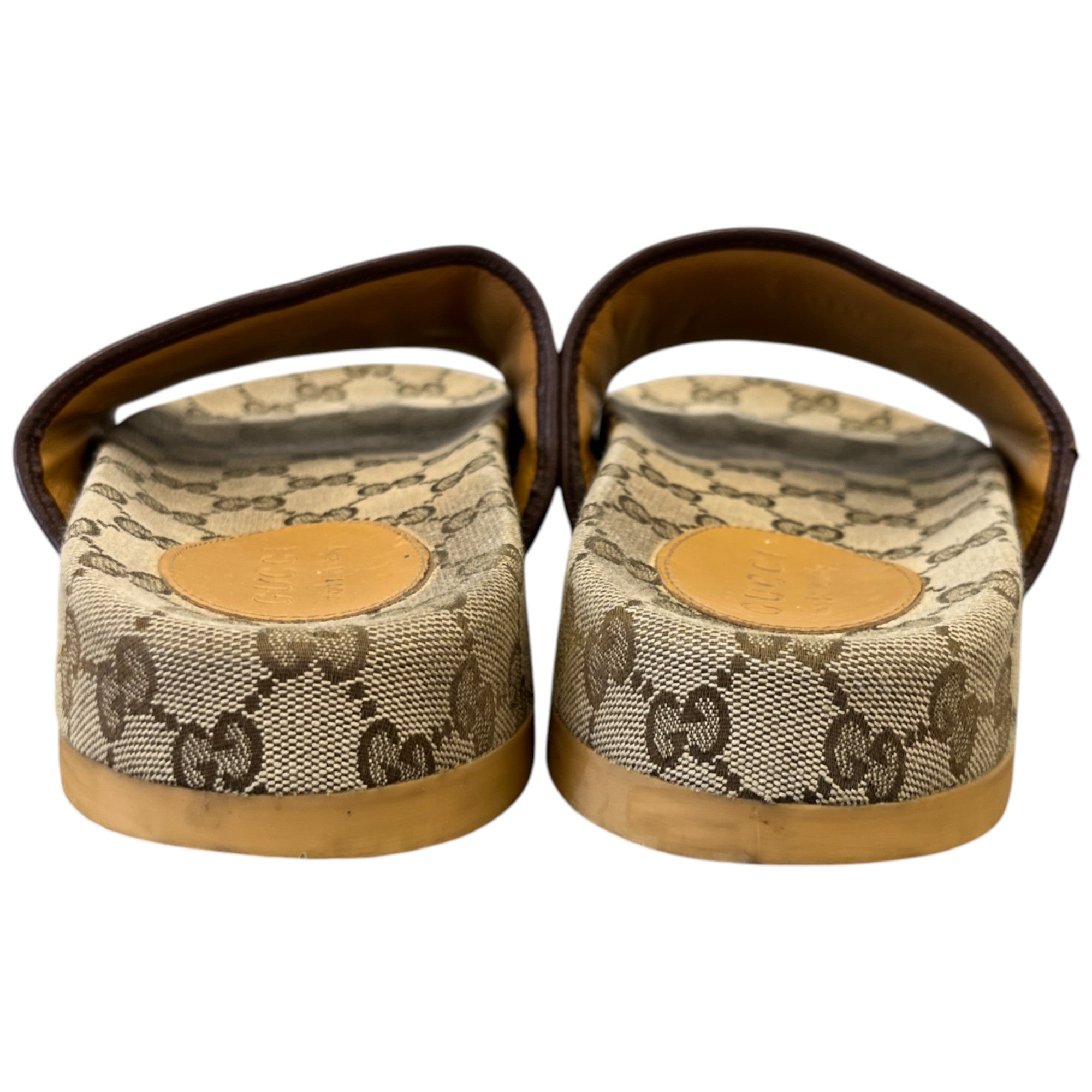 Women's Gg Supreme Monogram Slides Beige Size EU 41 / UK 8