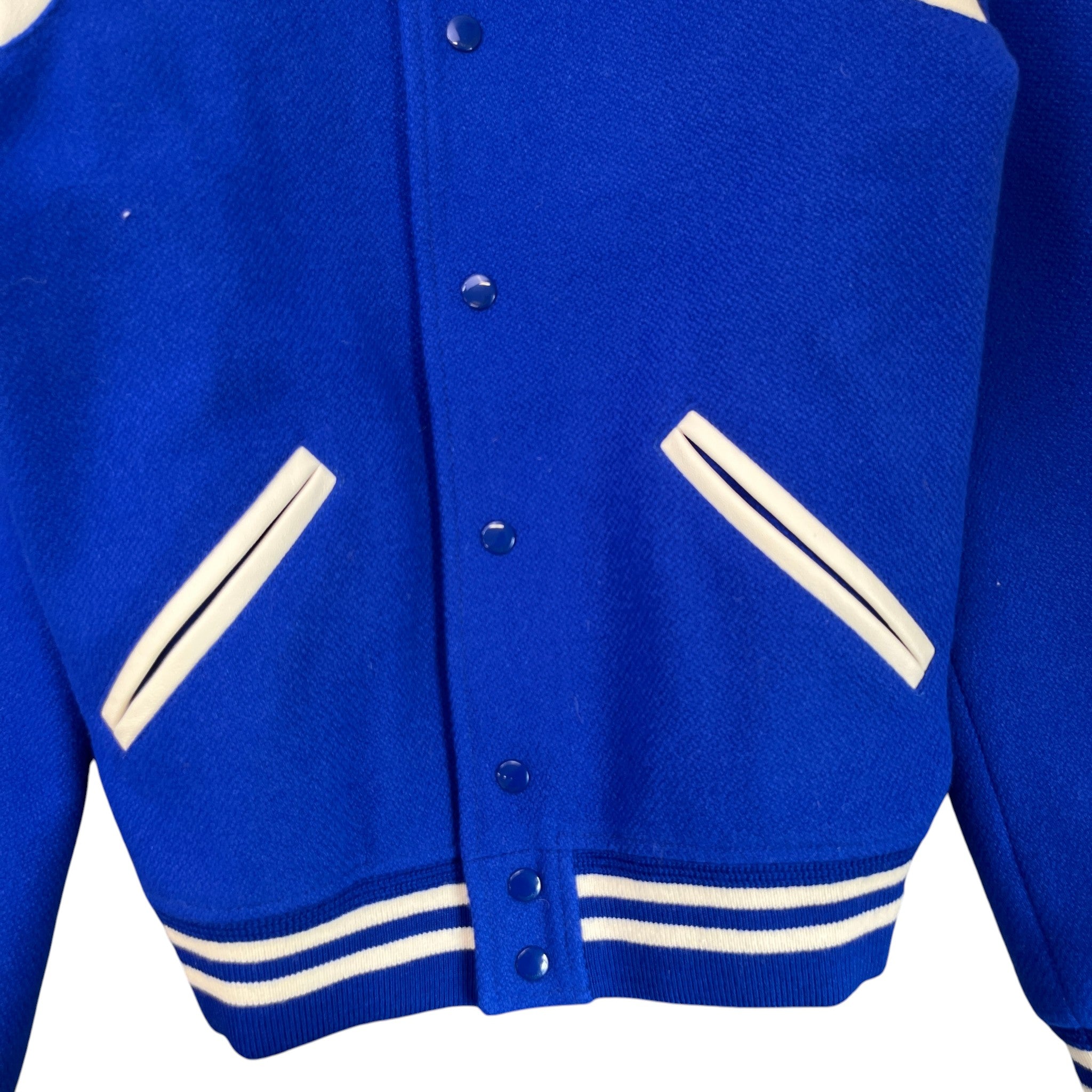 Men's Teddy Varsity Jacket Blue Size IT 48 / M