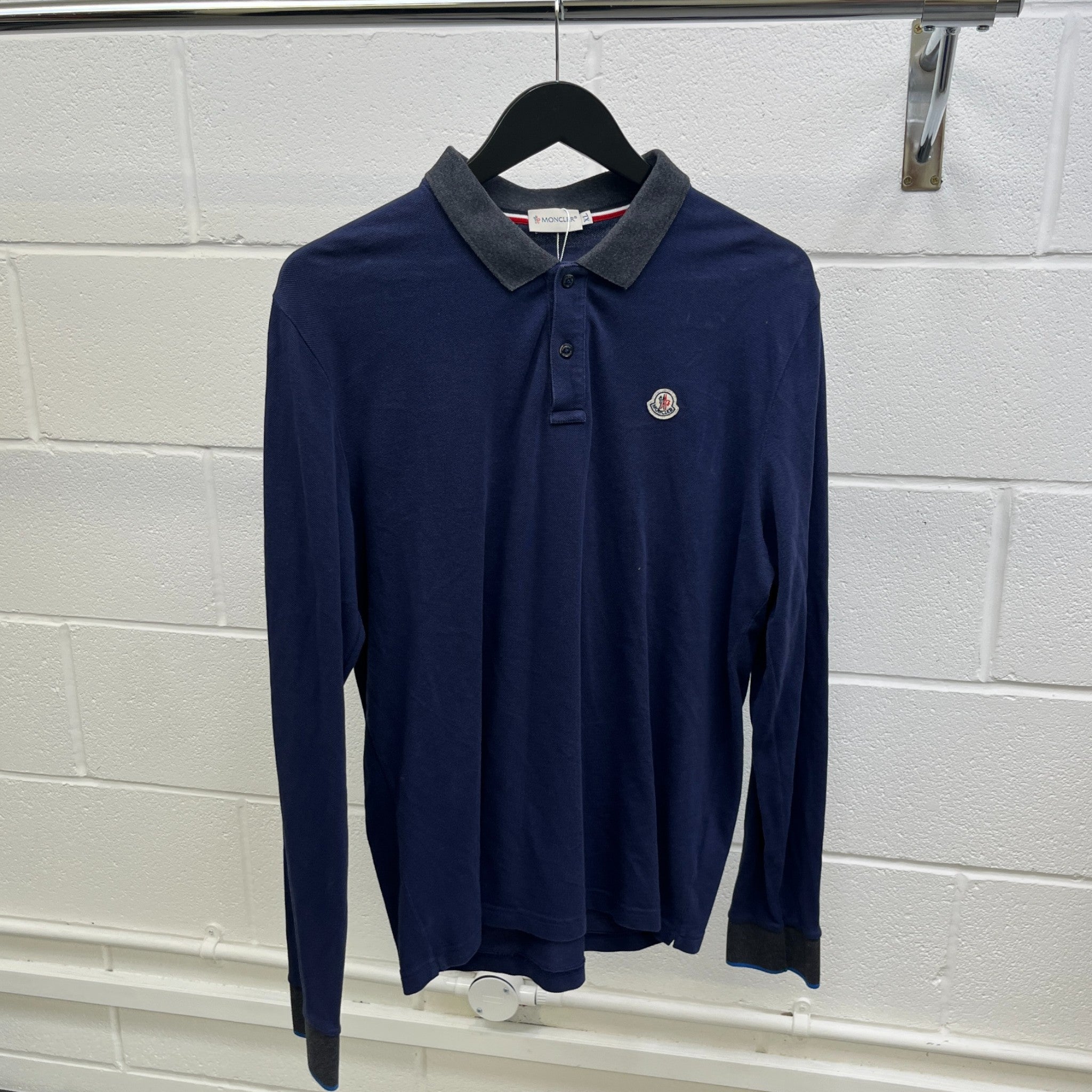 Men's Maglia Polo Shirt Navy Size XL