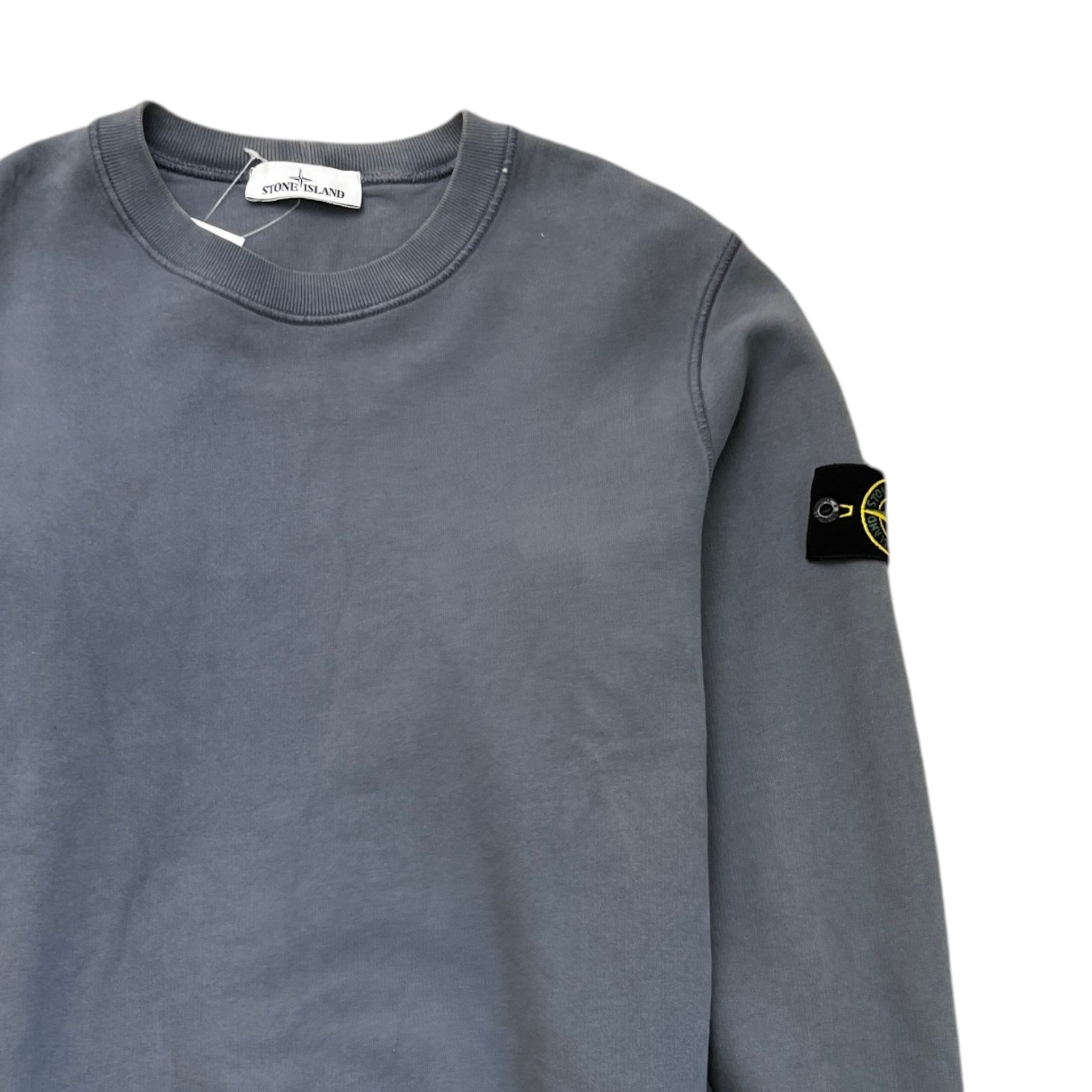 Men's Applique Logo Sweatshirt Grey Size M