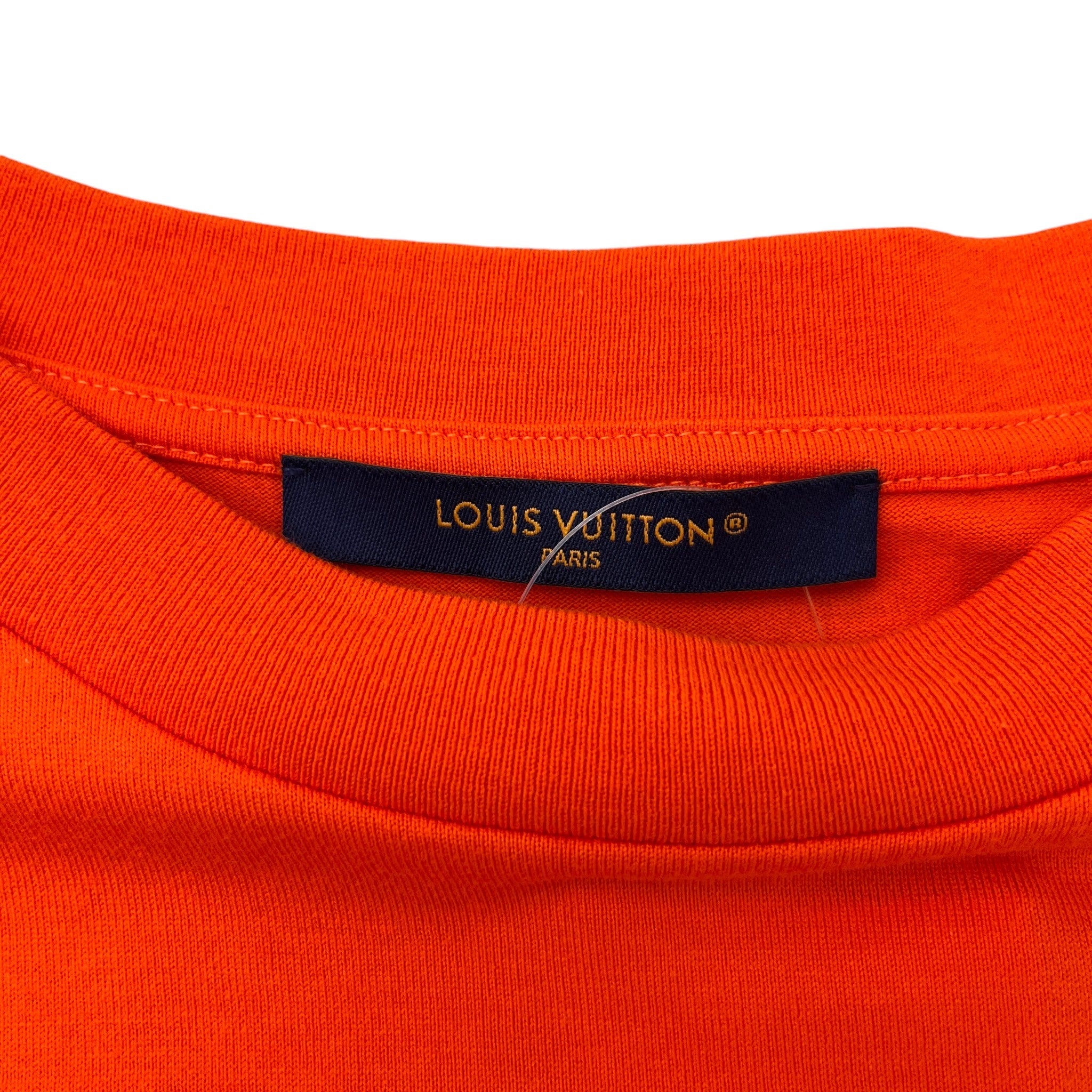 Men's Wave Logo T-Shirt Orange Size XL