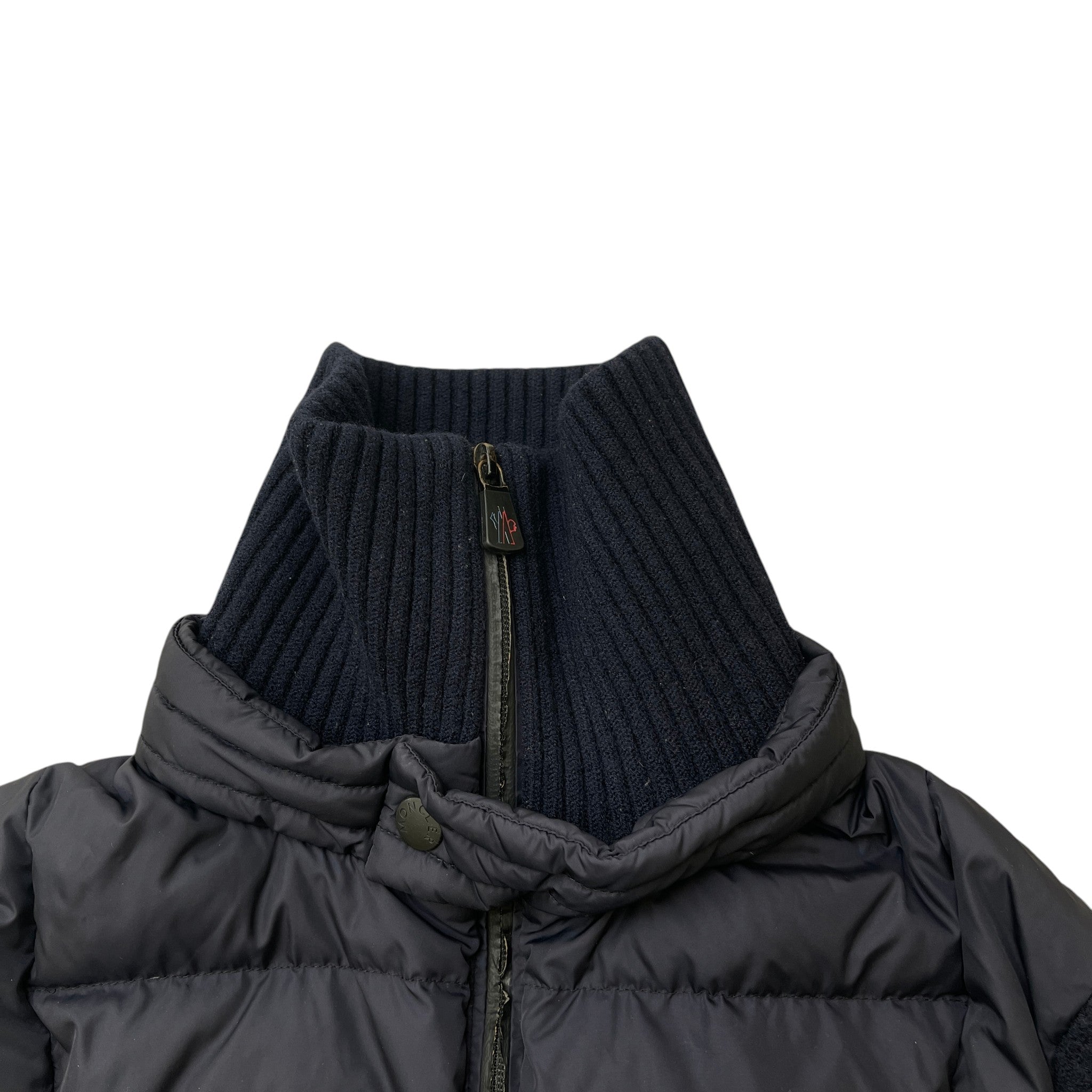 Men's Maglione Tricot Cardigan Jacket Navy Size XL