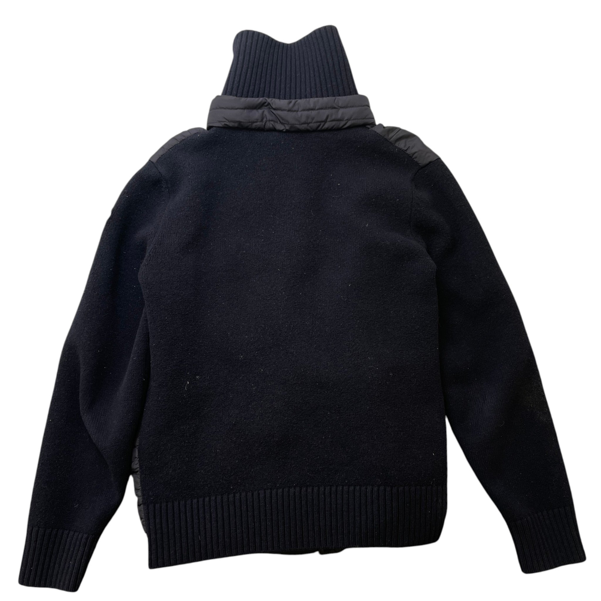 Men's Maglione Tricot Cardigan Jacket Navy Size XL