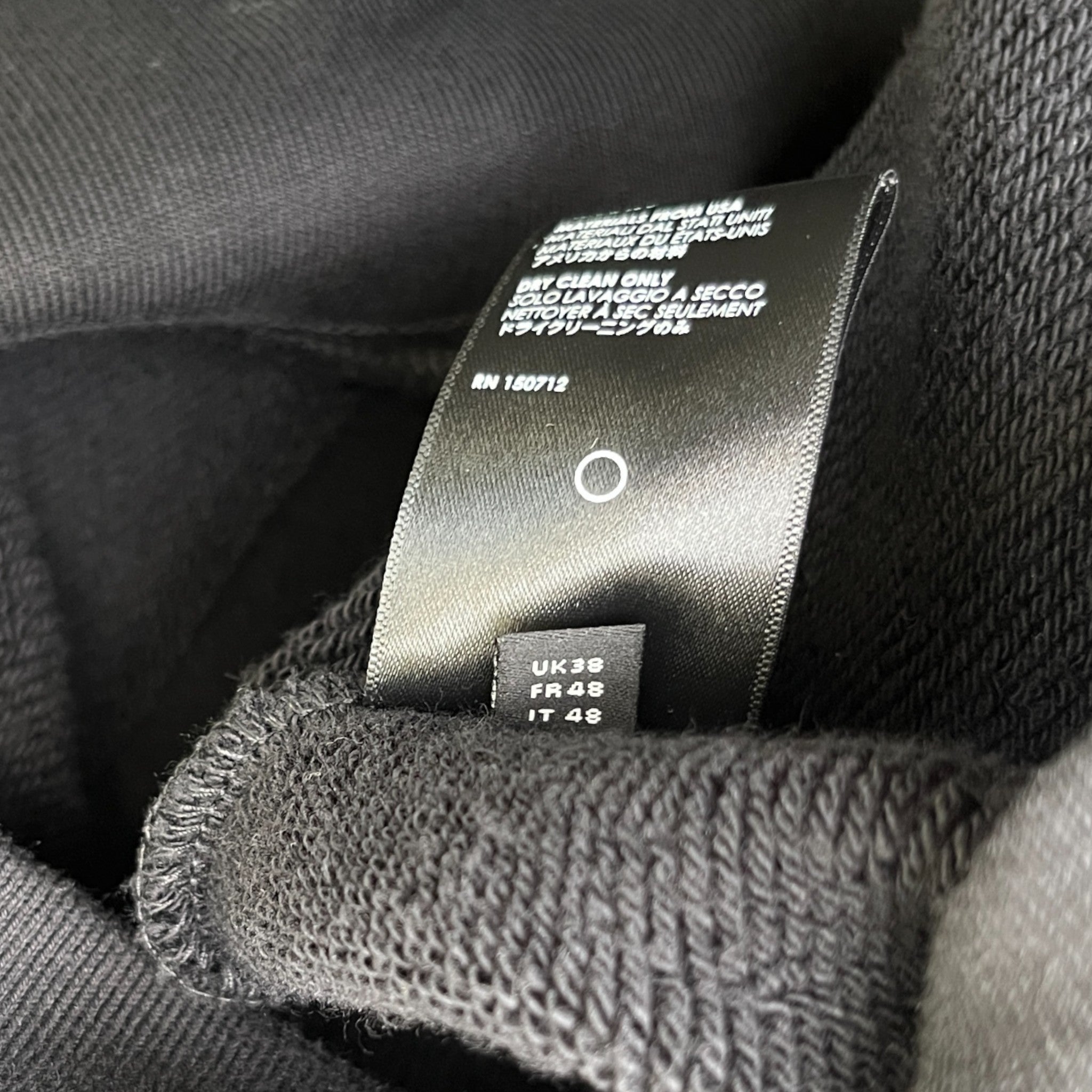 Men's Olde English Scarf Print Jumper Black Size M