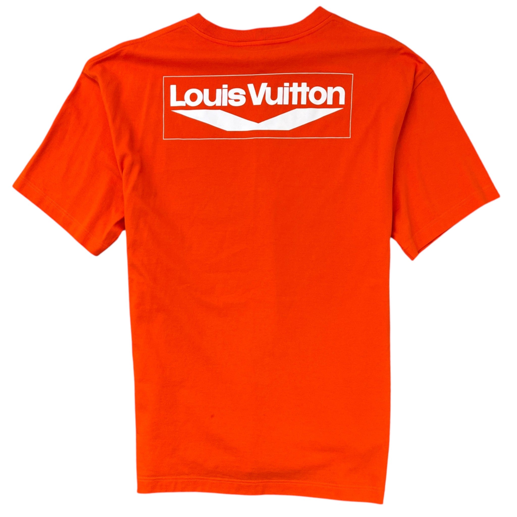 Men's Wave Logo T-Shirt Orange Size XL