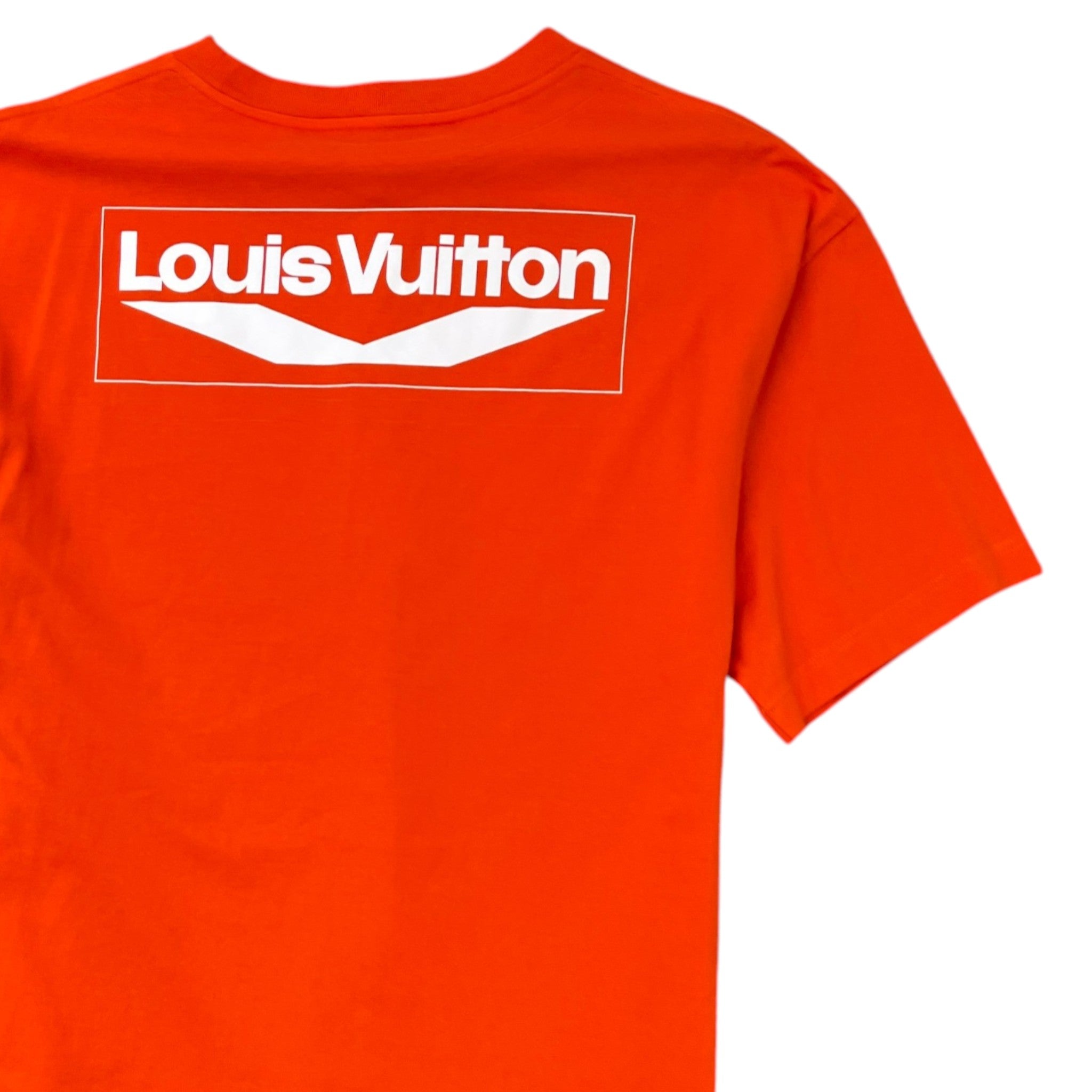 Men's Wave Logo T-Shirt Orange Size XL