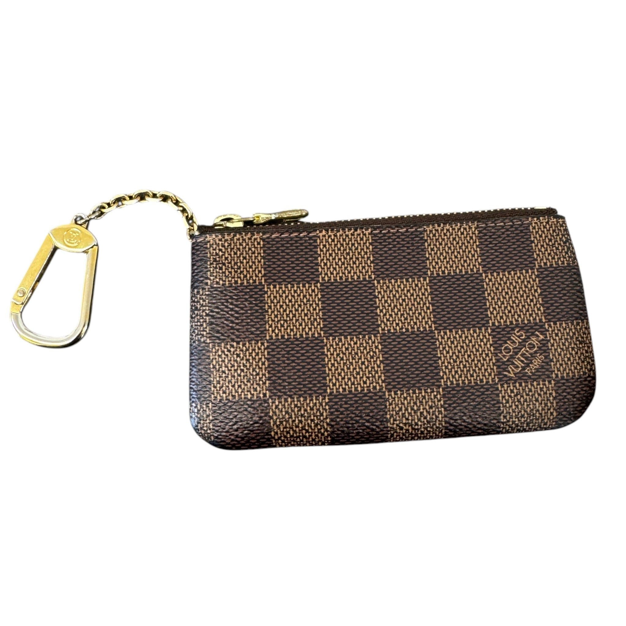 Women's Damier Ebene Coin Pouch Keyring Brown
