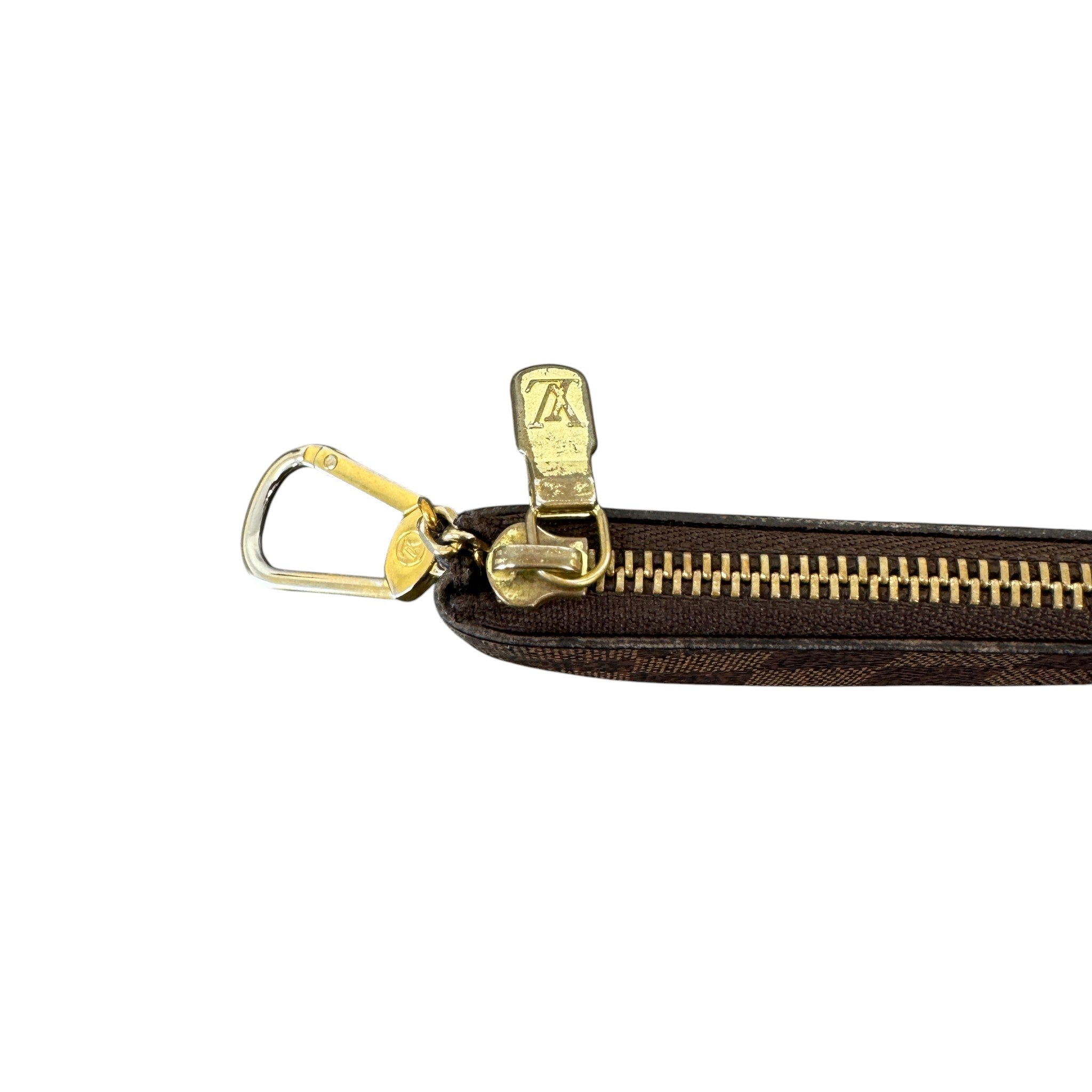 Women's Damier Ebene Coin Pouch Keyring Brown