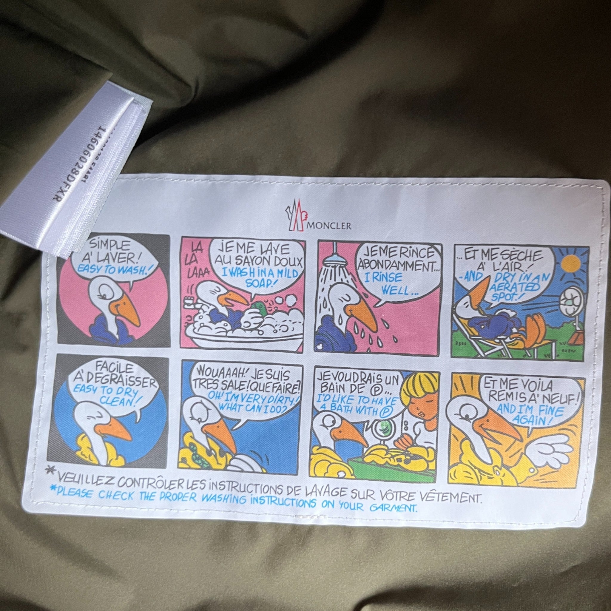 Men's Baudinet Down Jacket Khaki Size 3 / L