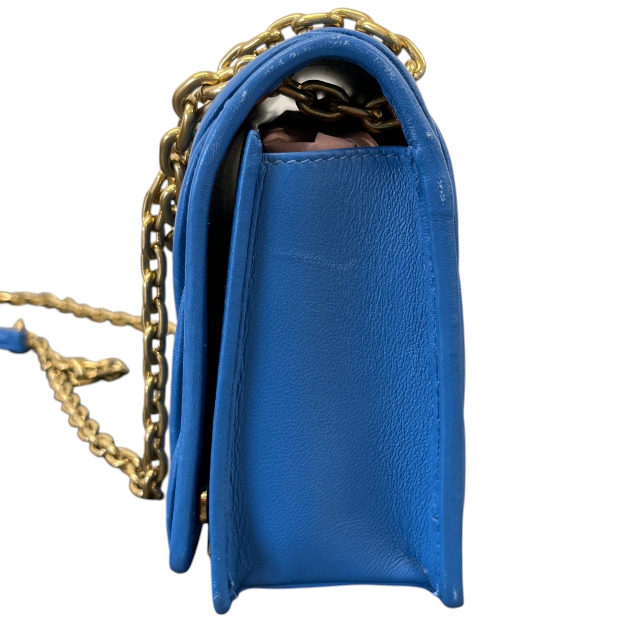 Women's Matelassé Crossbody Bag Blue
