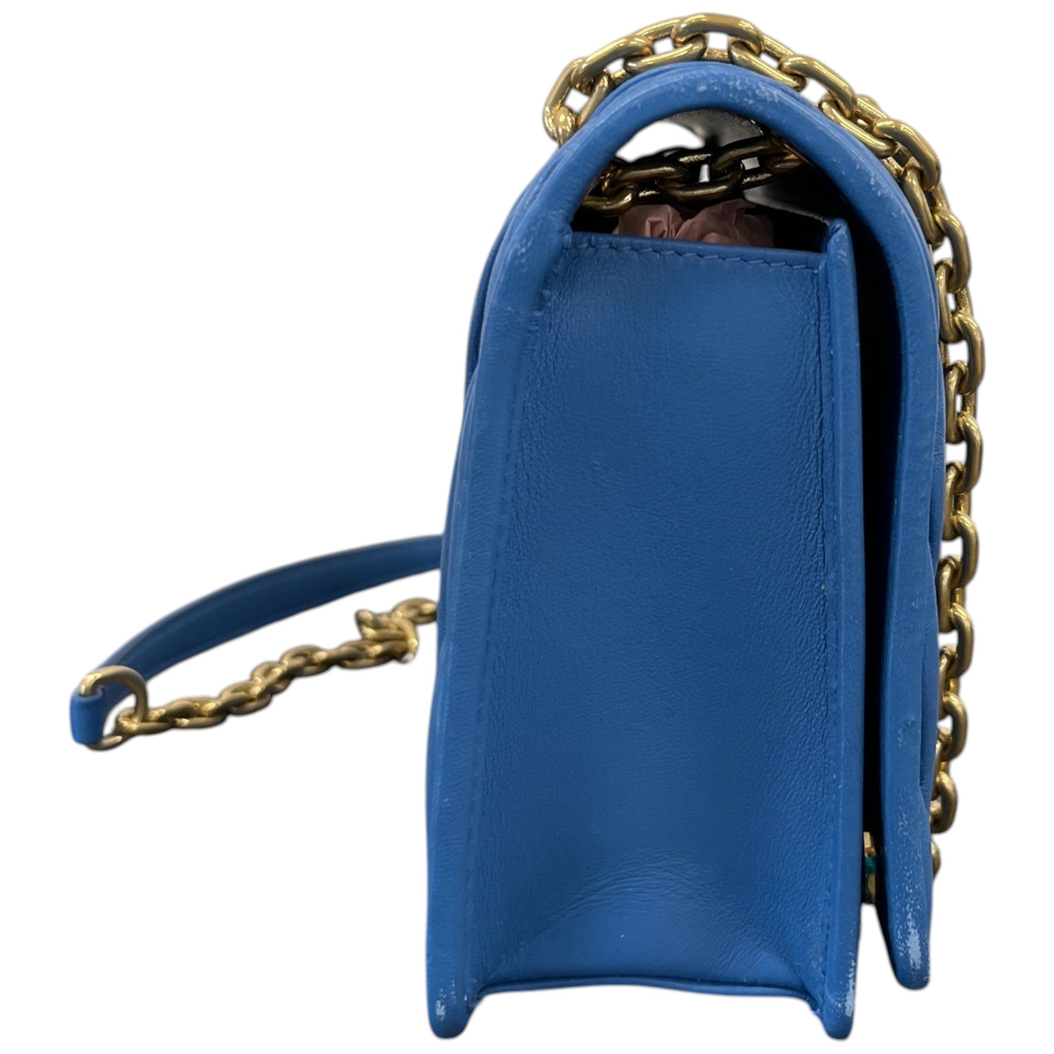 Women's Matelassé Crossbody Bag Blue
