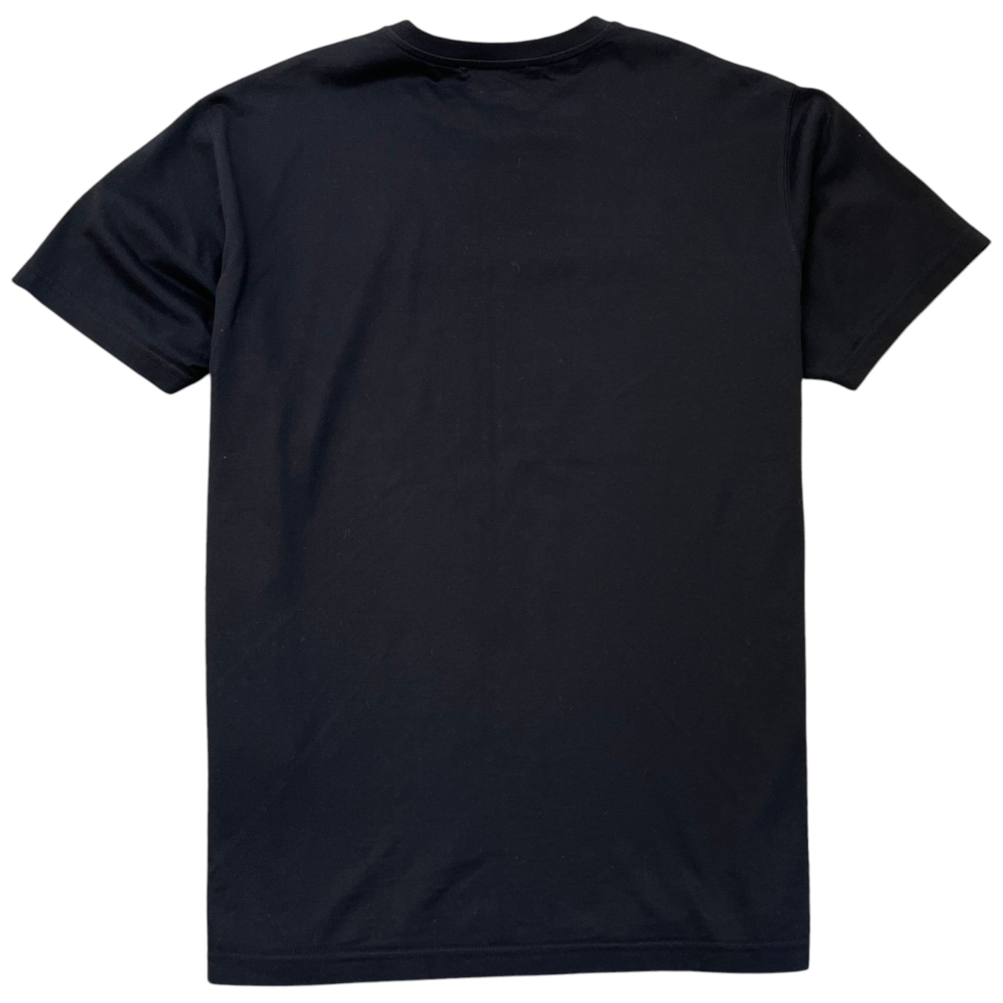 Men's Embroidered Logo Distressed T-Shirt Black Size M