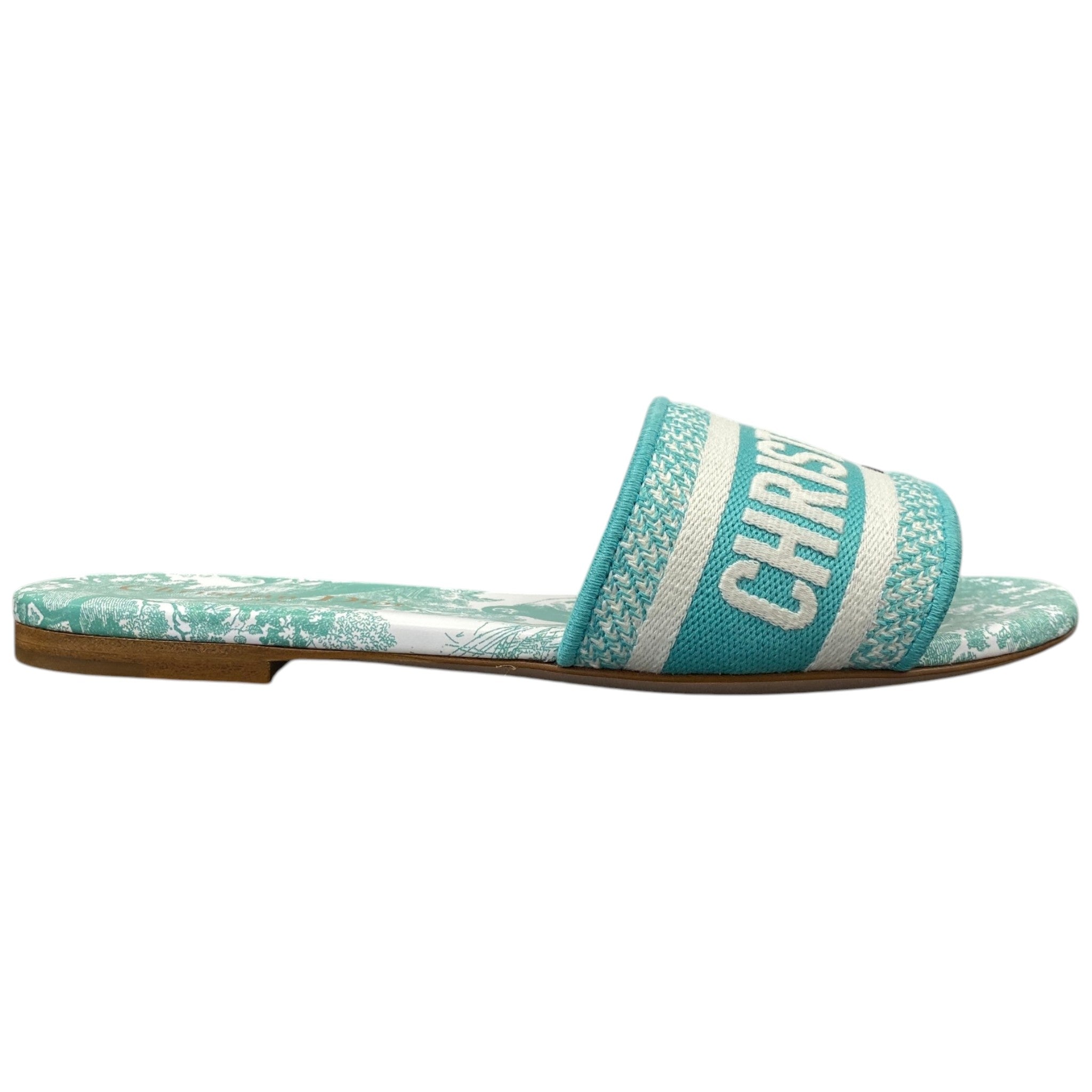 Women's Toile De Jouy Sauvage Dway Slides Blue Size EU 35.5 / UK 2.5