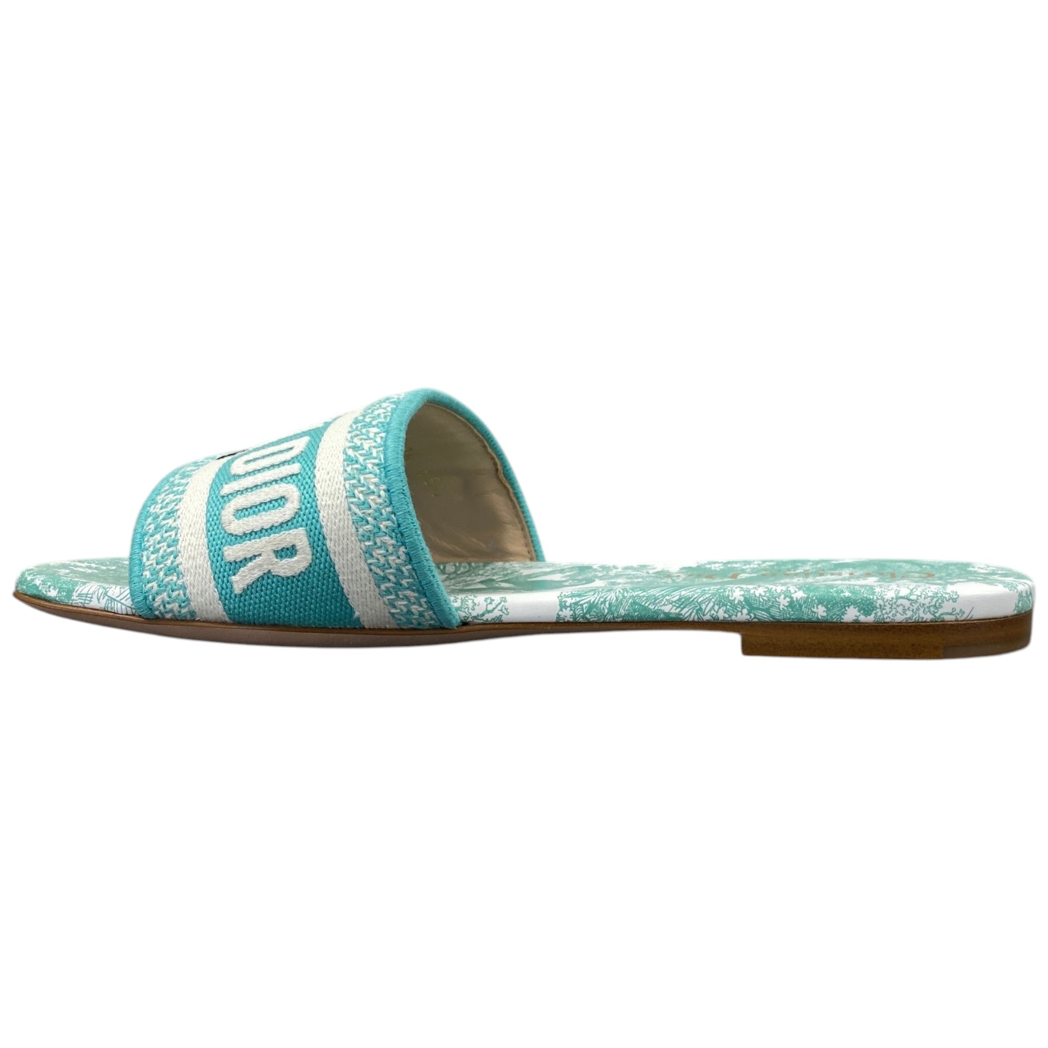 Women's Toile De Jouy Sauvage Dway Slides Blue Size EU 35.5 / UK 2.5