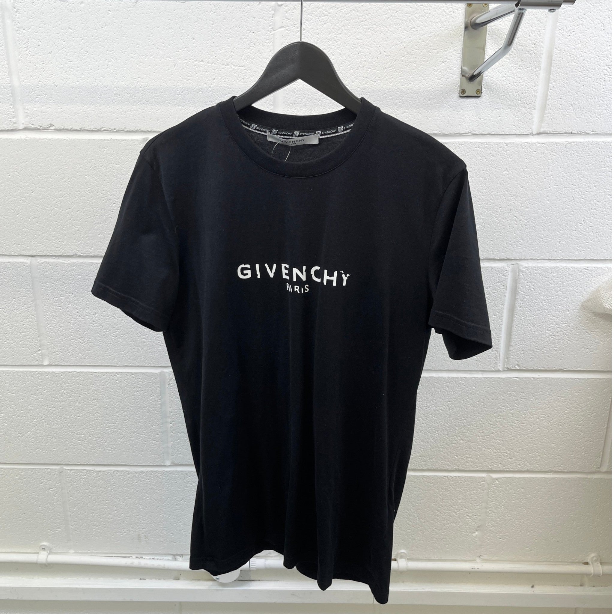 Men's Logo Print T-Shirt Black Size M