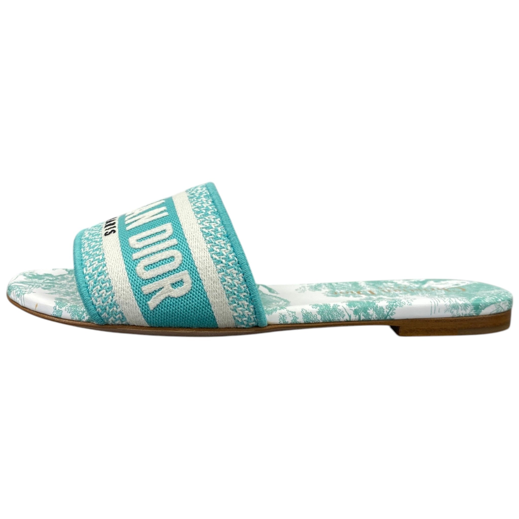 Women's Toile De Jouy Sauvage Dway Slides Blue Size EU 35.5 / UK 2.5