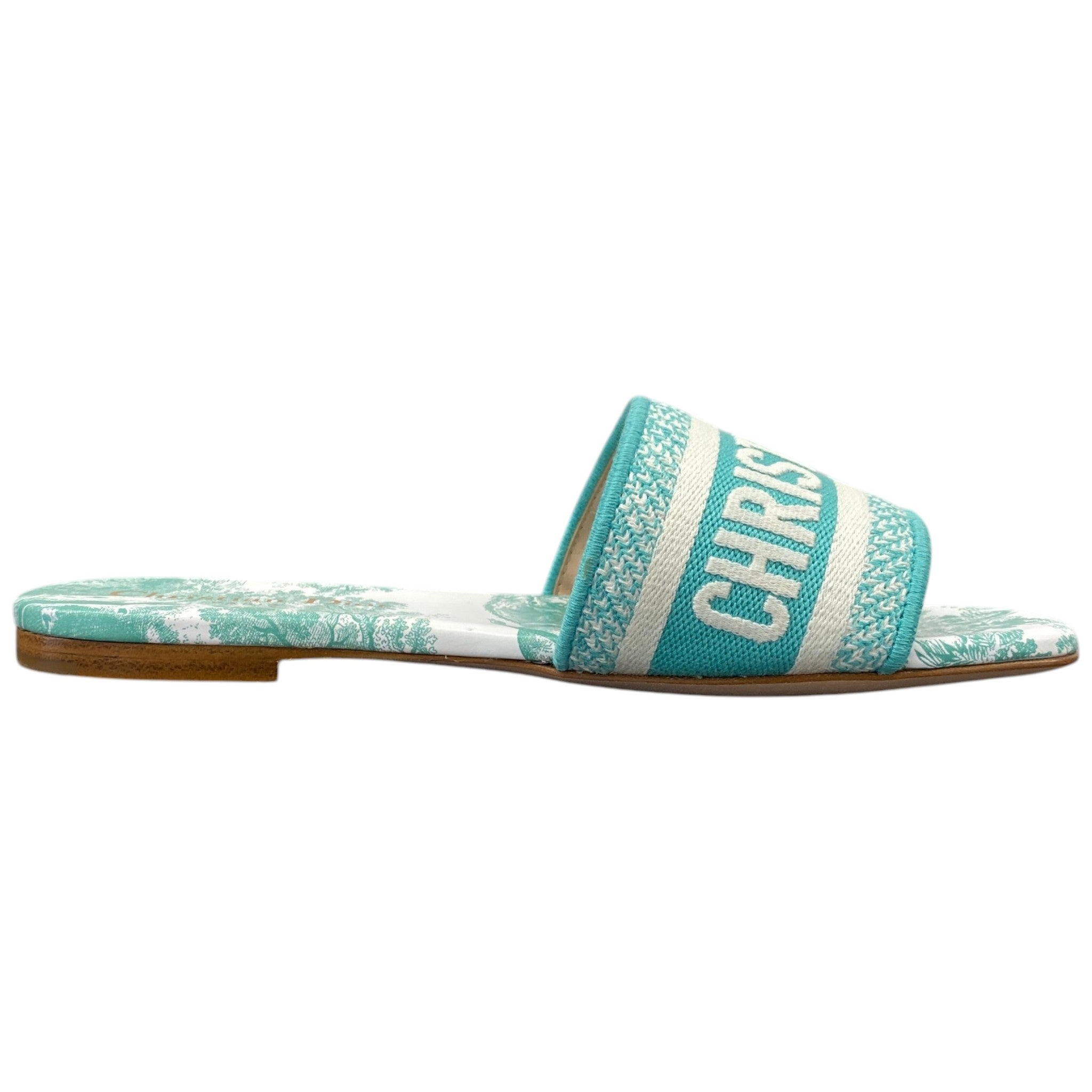 Women's Toile De Jouy Sauvage Dway Slides Blue Size EU 35.5 / UK 2.5