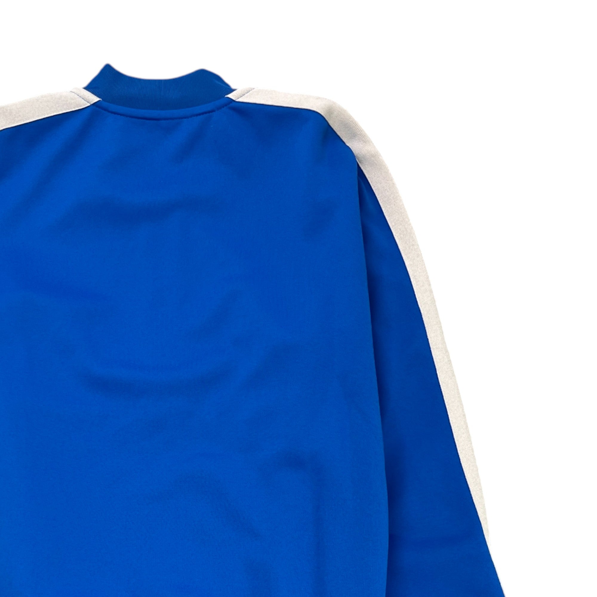 Men's Logo Print Track Jacket Blue Size S