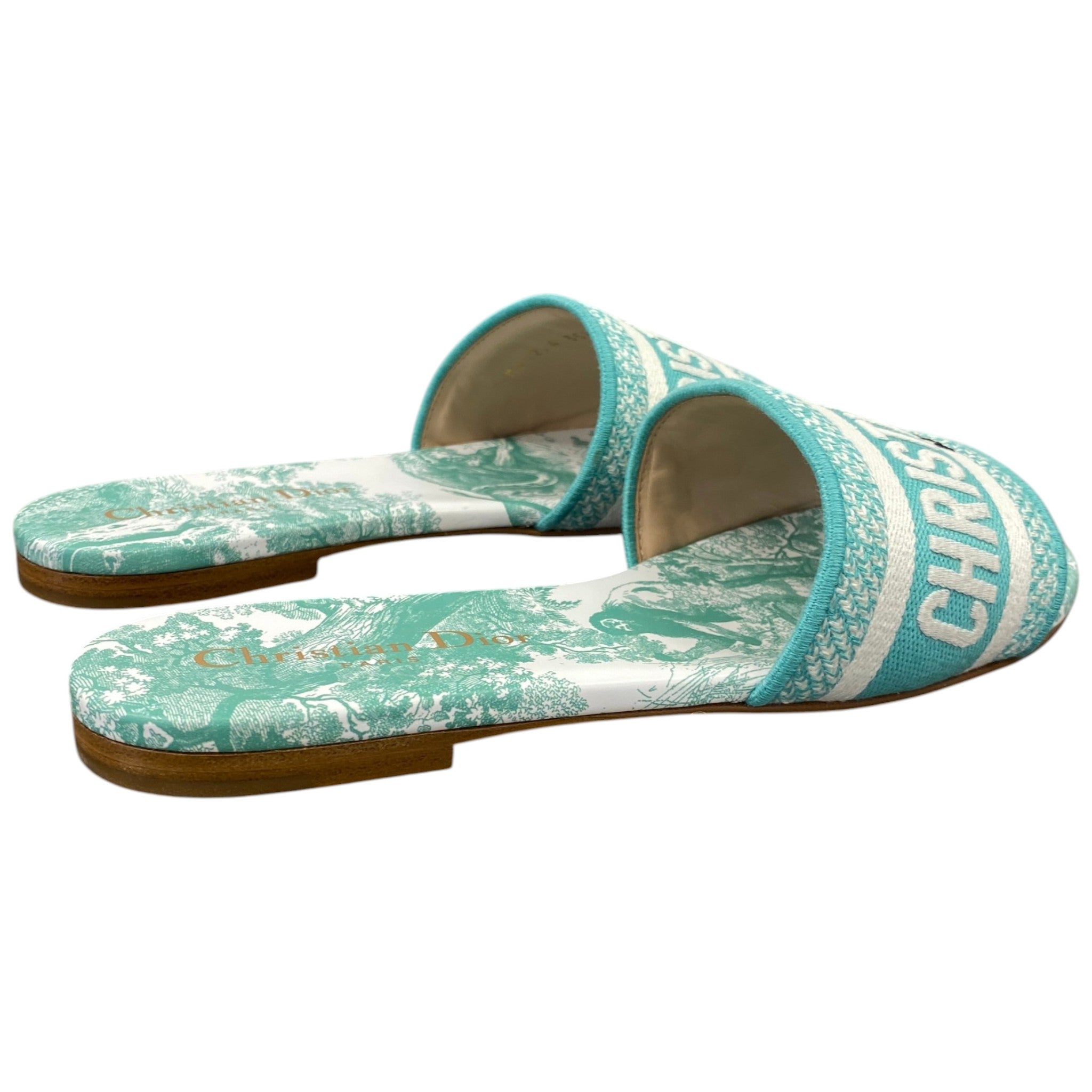 Women's Toile De Jouy Sauvage Dway Slides Blue Size EU 35.5 / UK 2.5