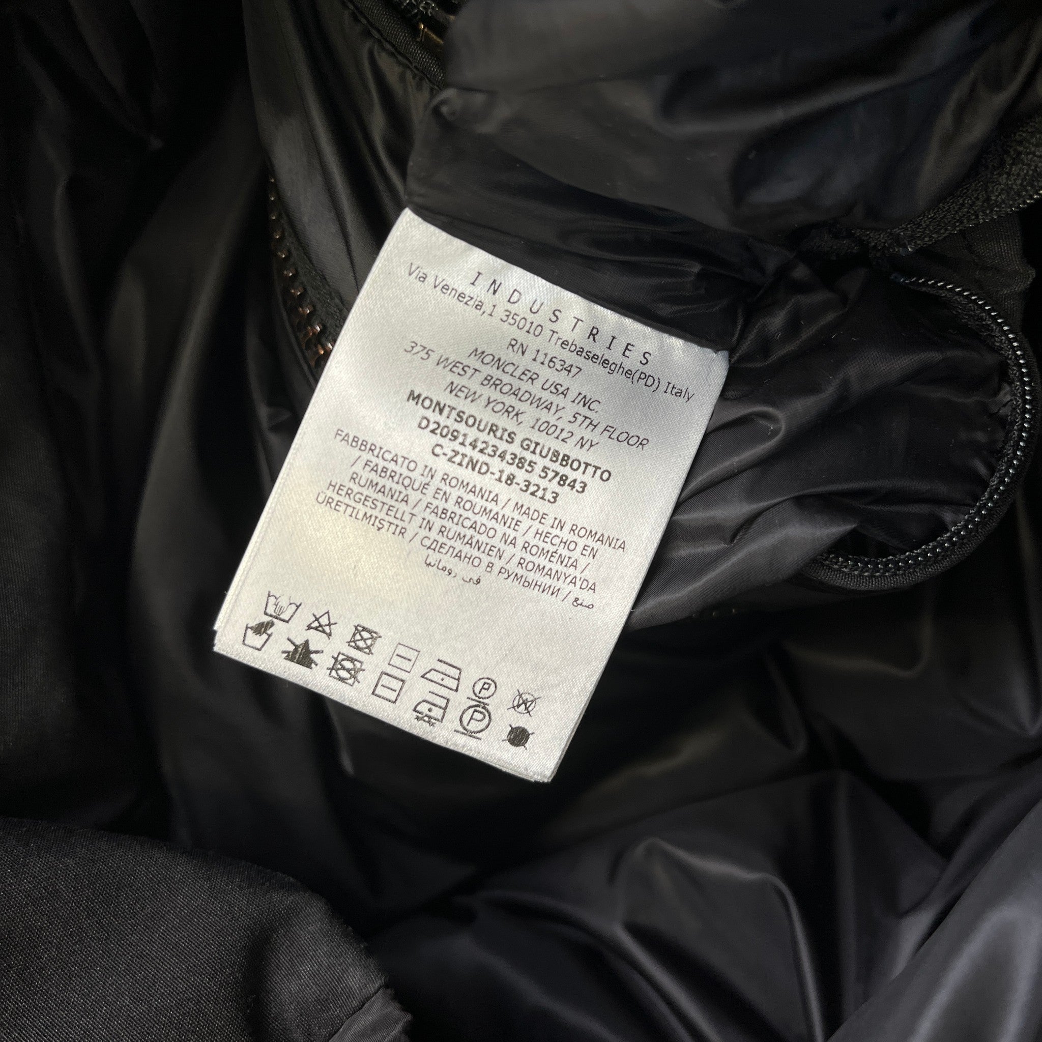 Men's Montsouris Down Jacket Black Size 4 / XL