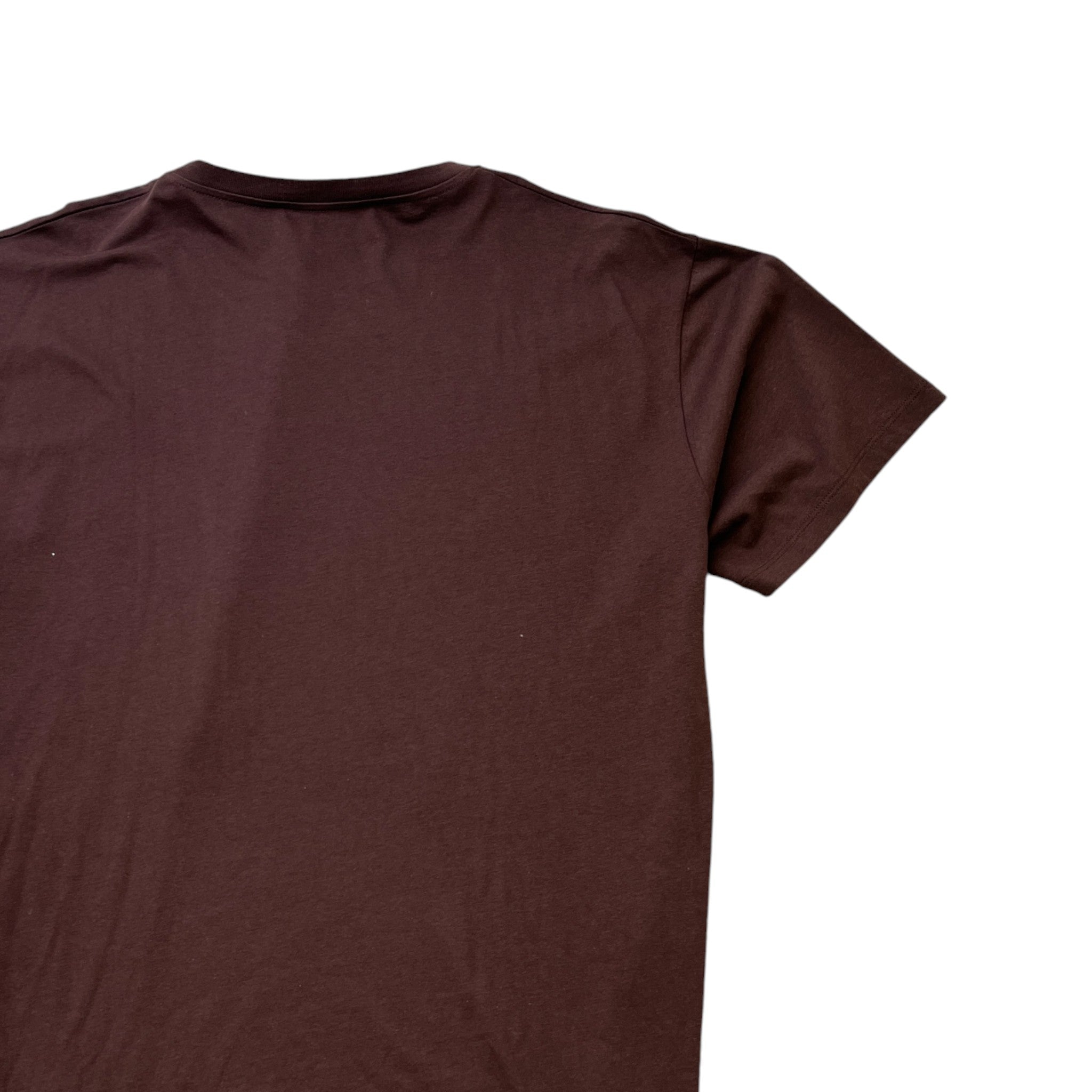 Men's Logo Print T-Shirt Brown Size M