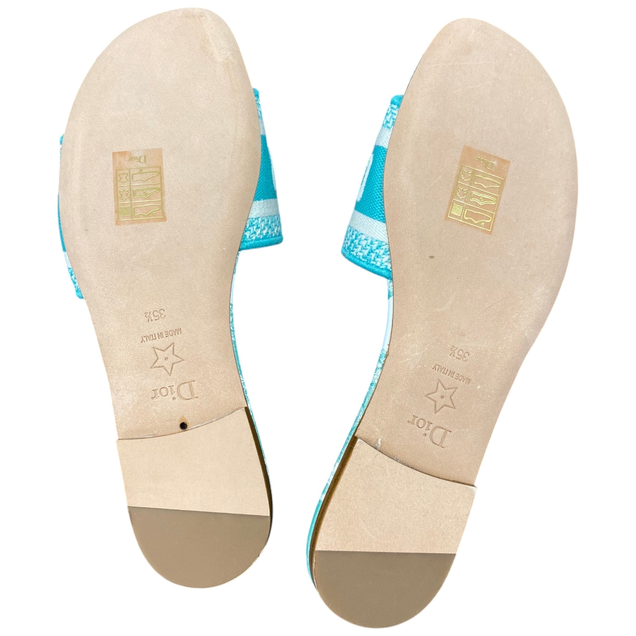 Women's Toile De Jouy Sauvage Dway Slides Blue Size EU 35.5 / UK 2.5