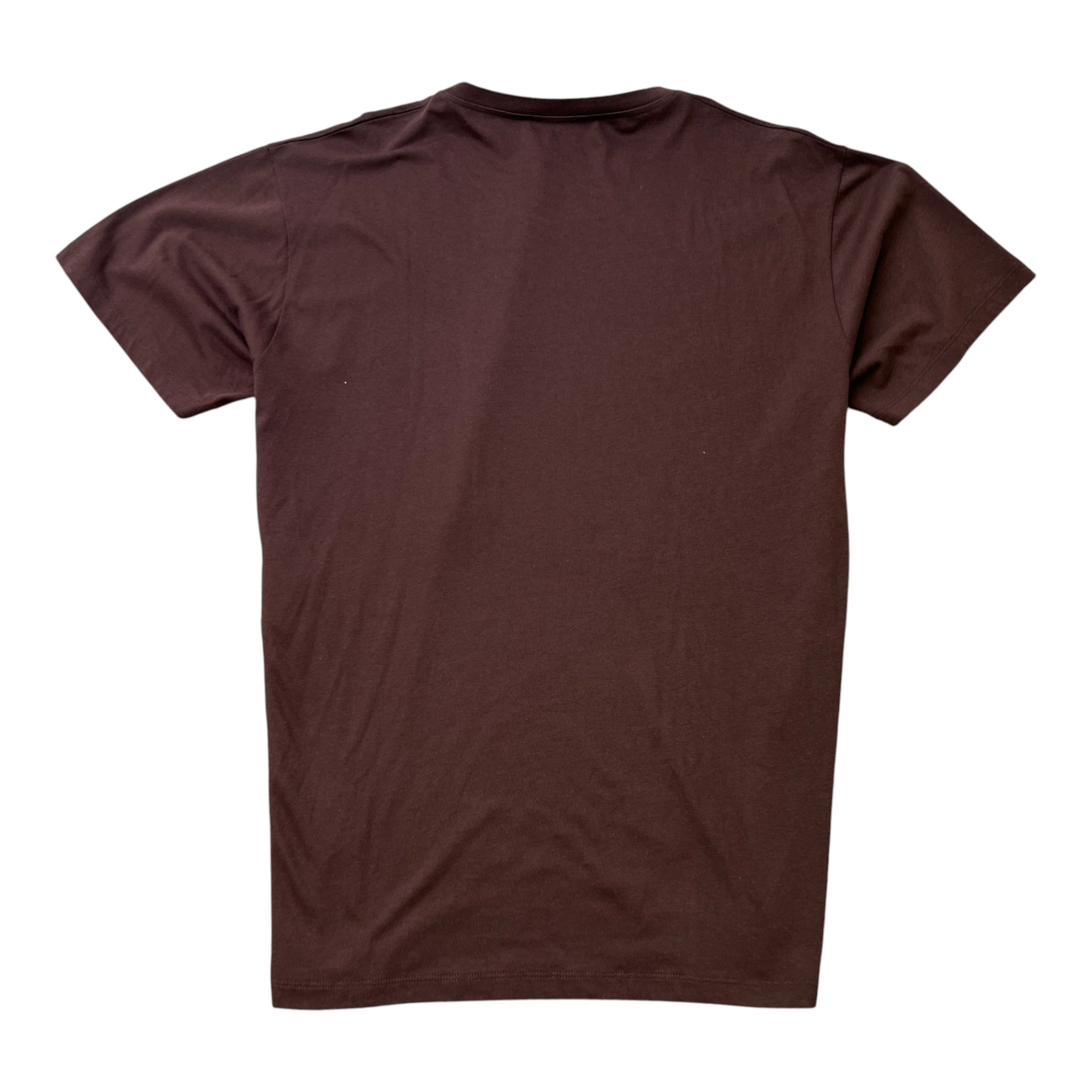 Men's Logo Print T-Shirt Brown Size M