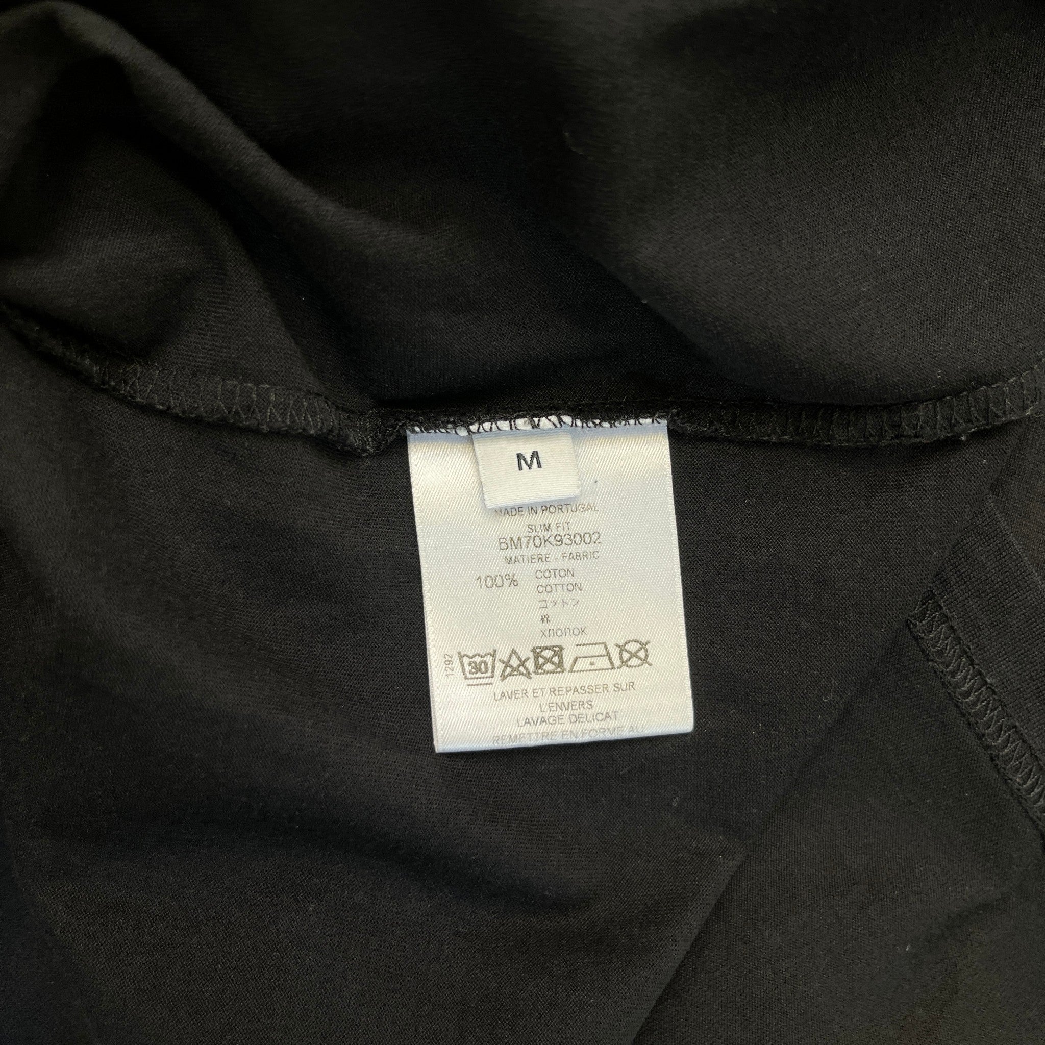 Men's Logo Print T-Shirt Black Size M