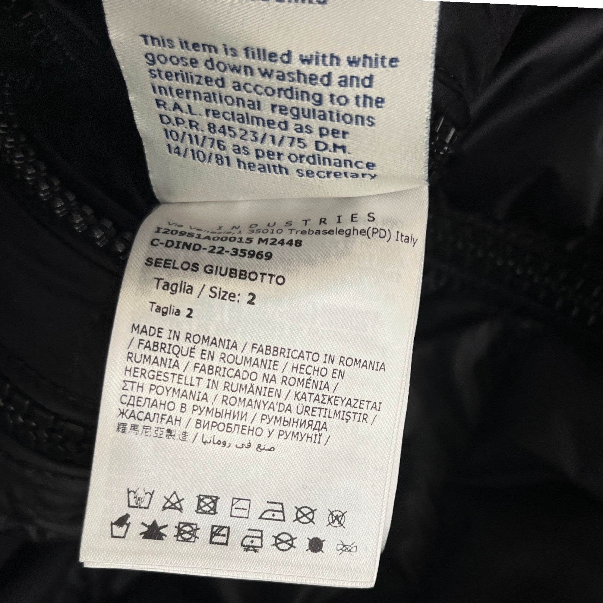 Men's Logo Print Jacket Black Size M