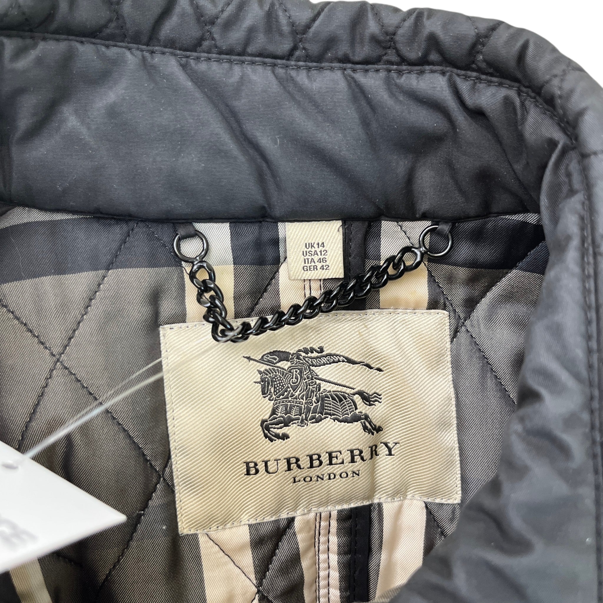 Women's Quilted Jacket Black Size L