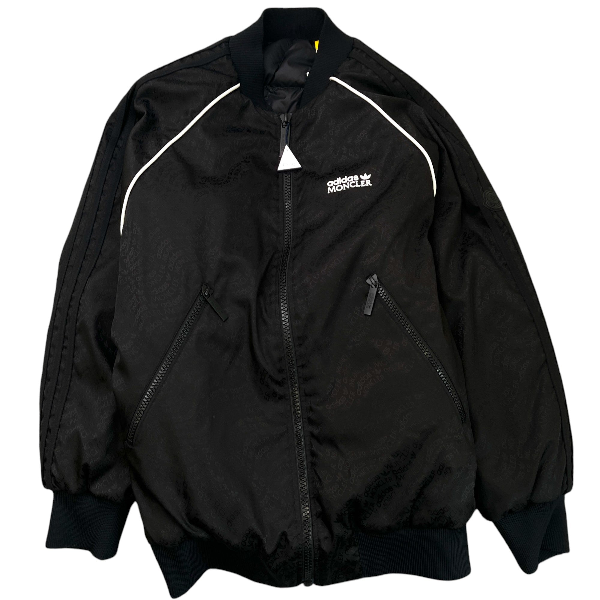 Men's Logo Print Jacket Black Size M