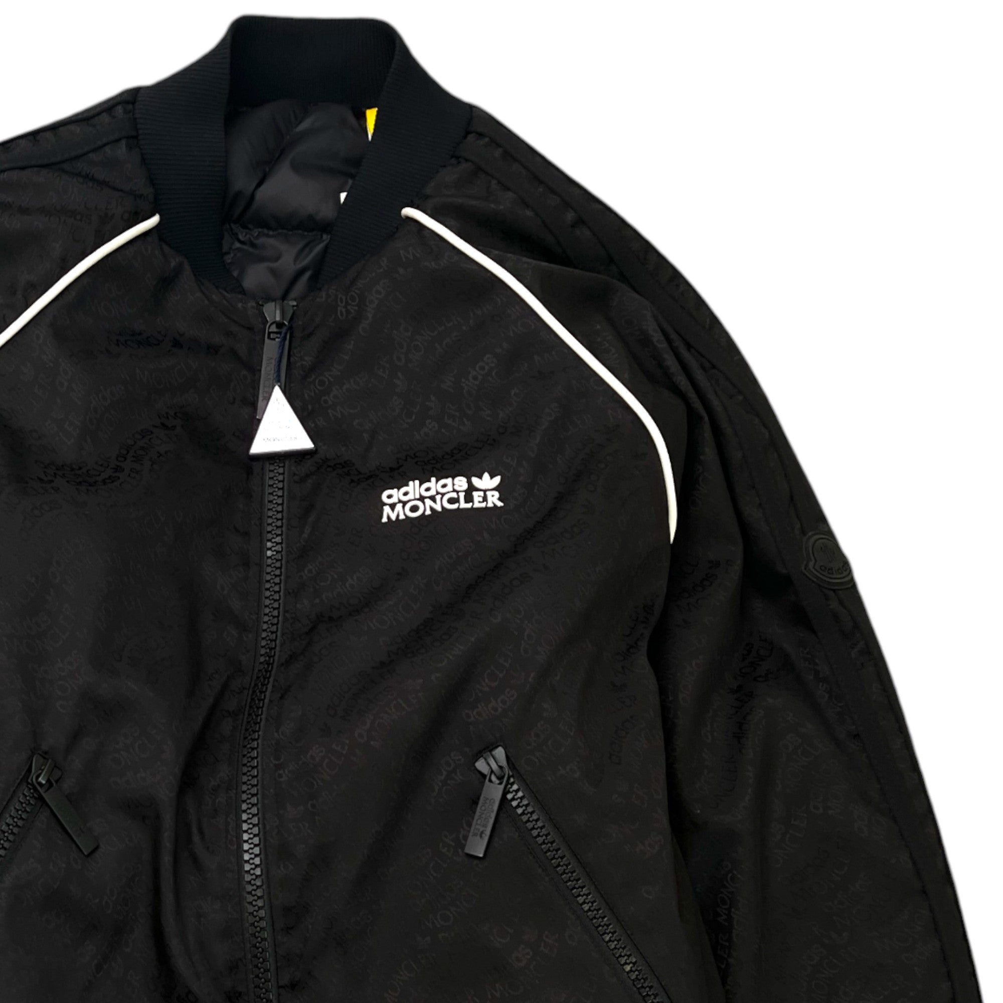 Men's Logo Print Jacket Black Size M