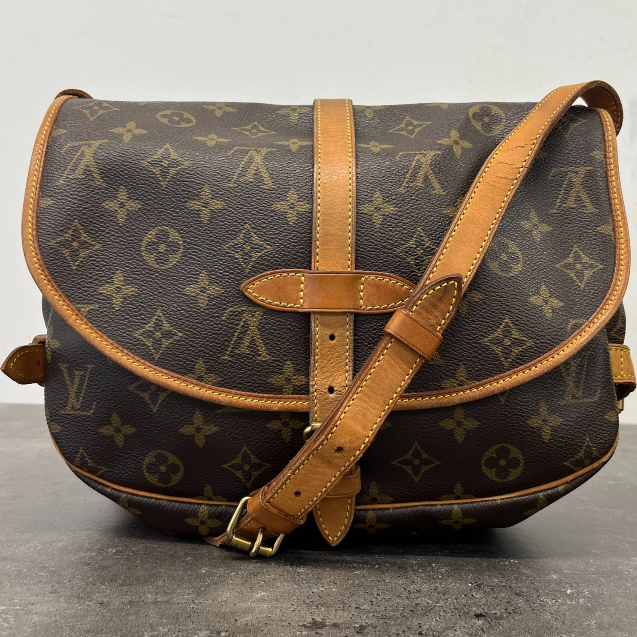 Women's Monogram Saumur Bag Brown