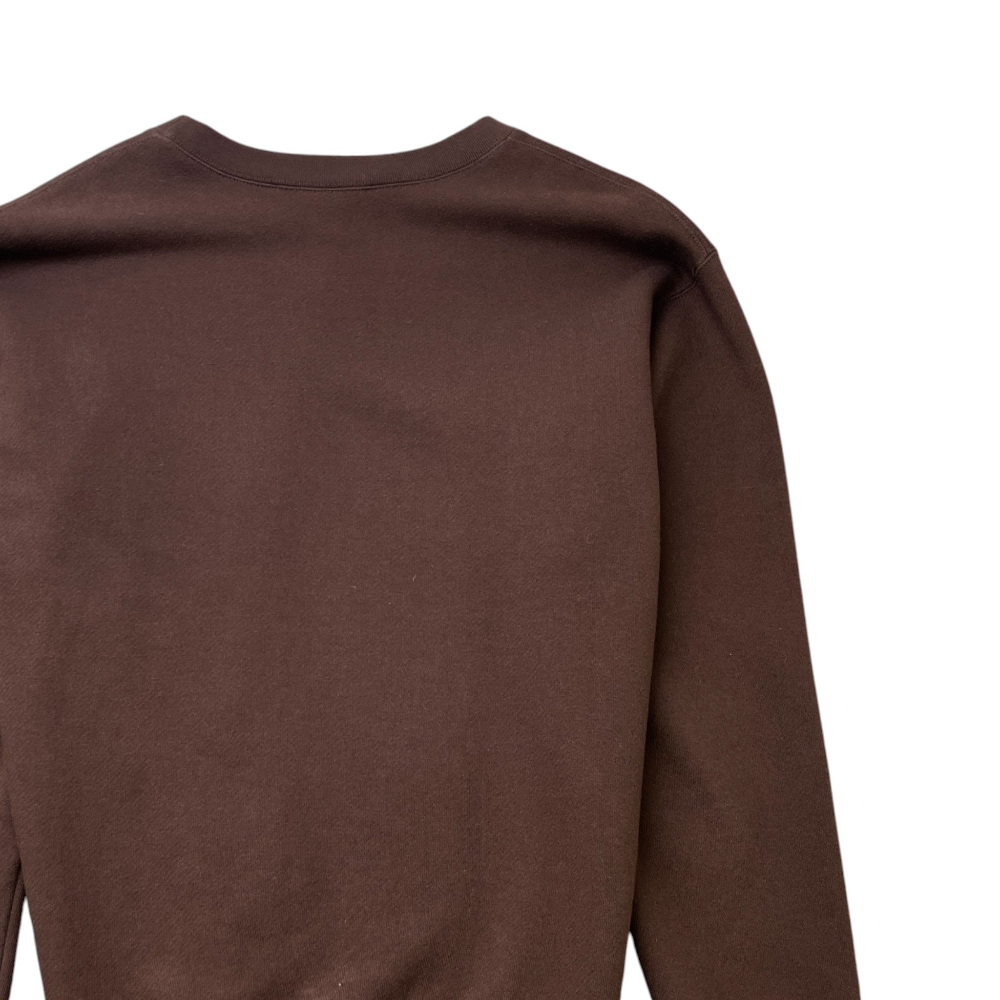 Men's Logo Print Jumper Brown Size M