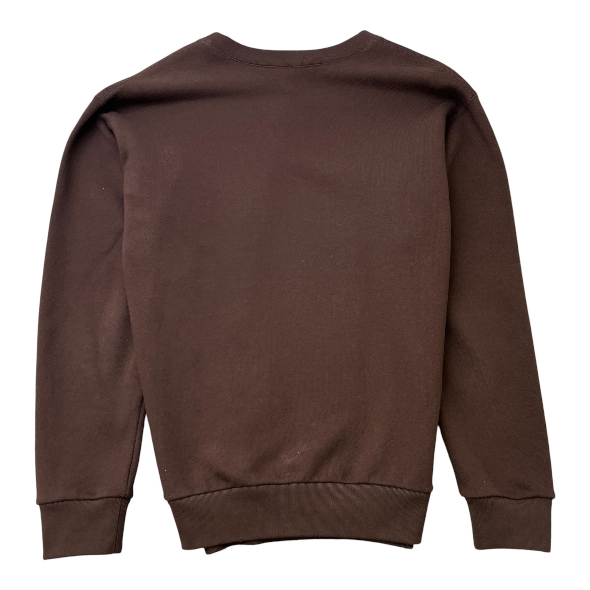 Men's Logo Print Jumper Brown Size M