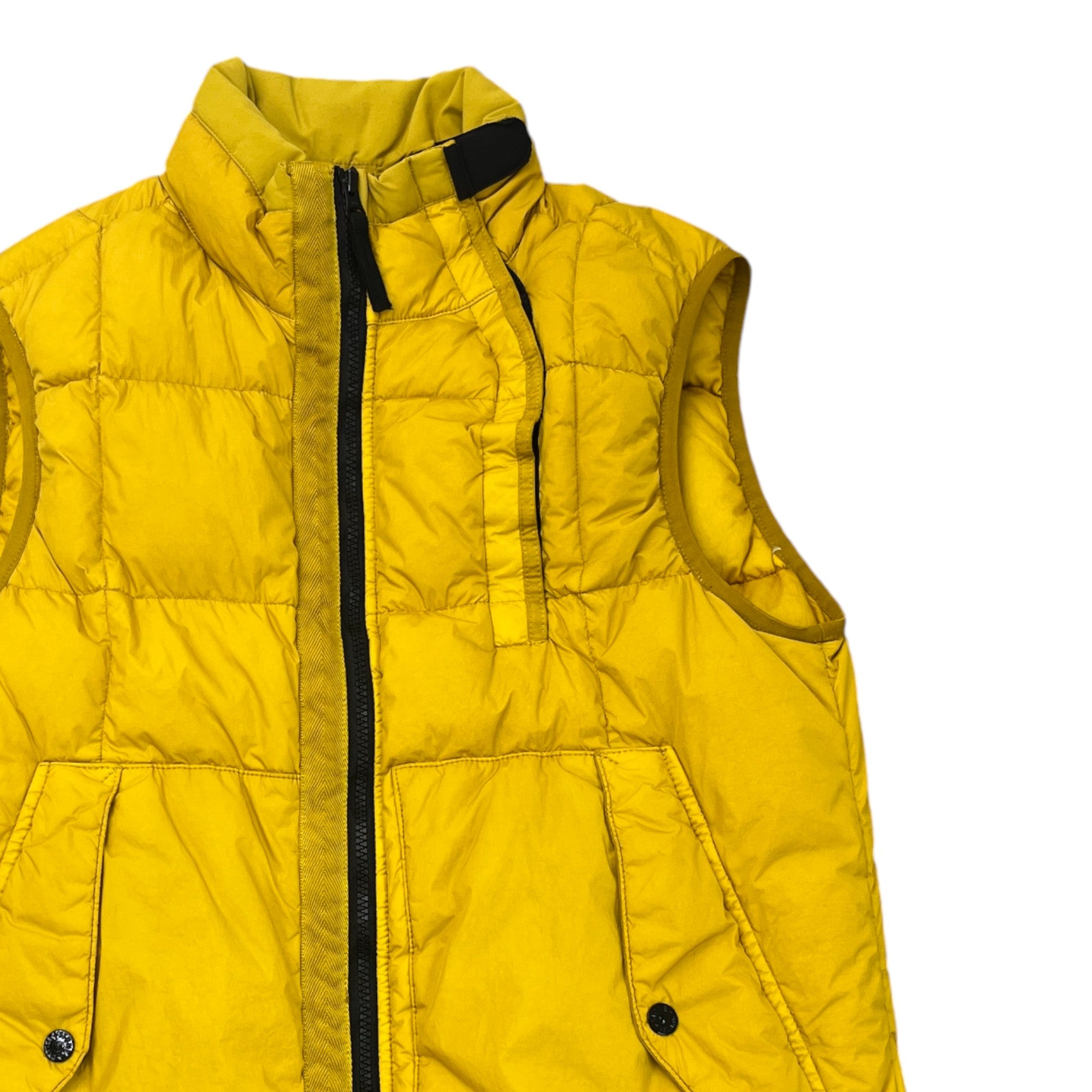 Men's Crinkle Reps Ny Gilet Yellow Size M