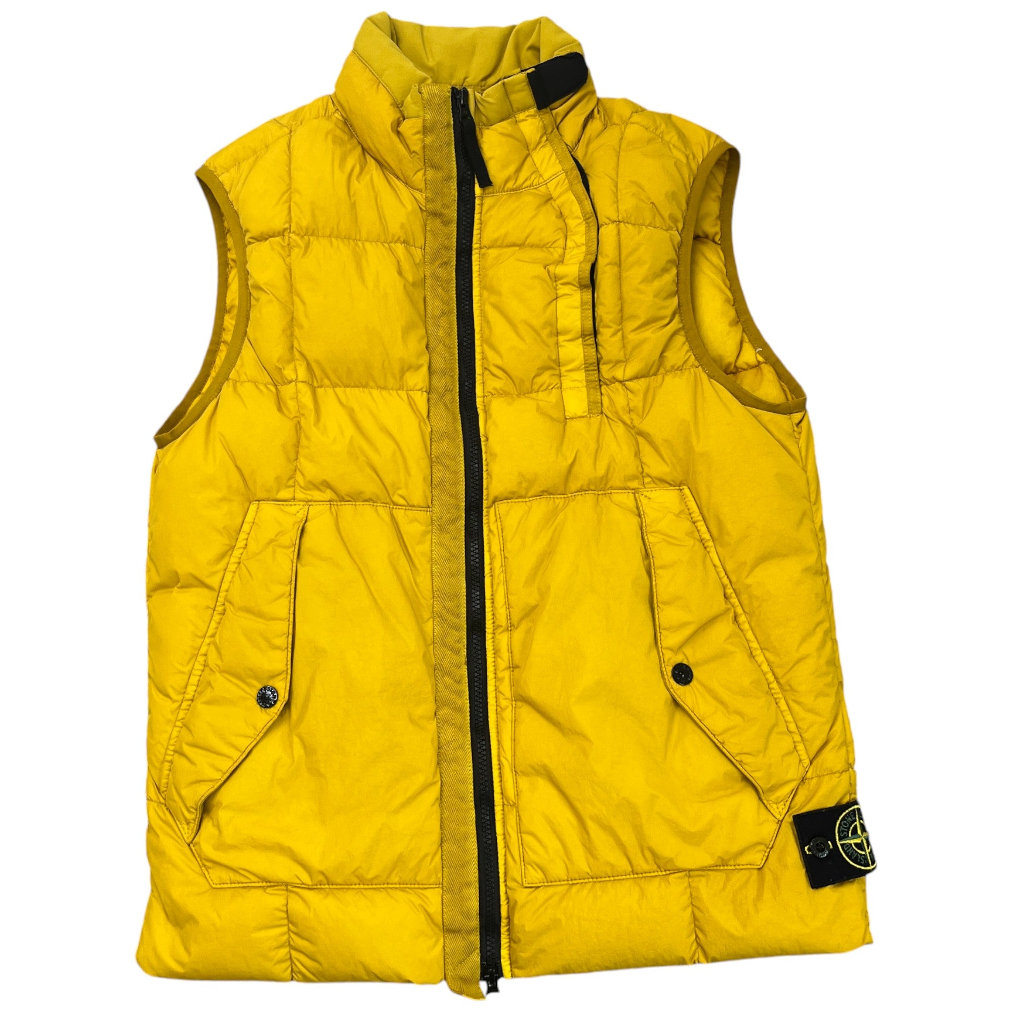 Men's Crinkle Reps Ny Gilet Yellow Size M