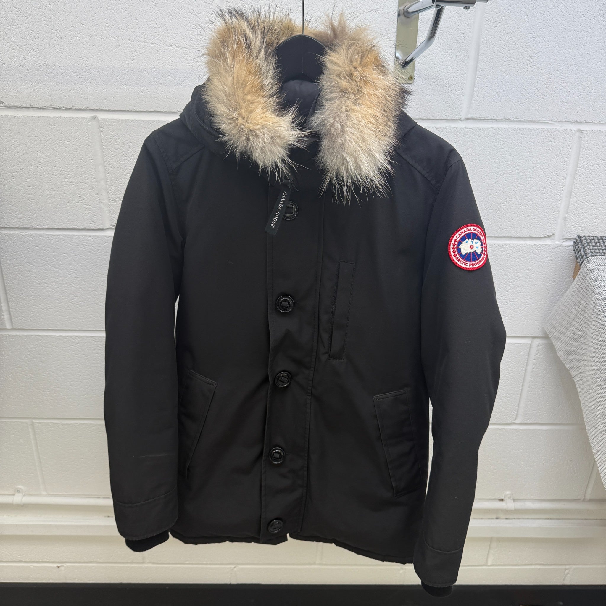 Men's Jasper Parka Down Jacket Black Size S