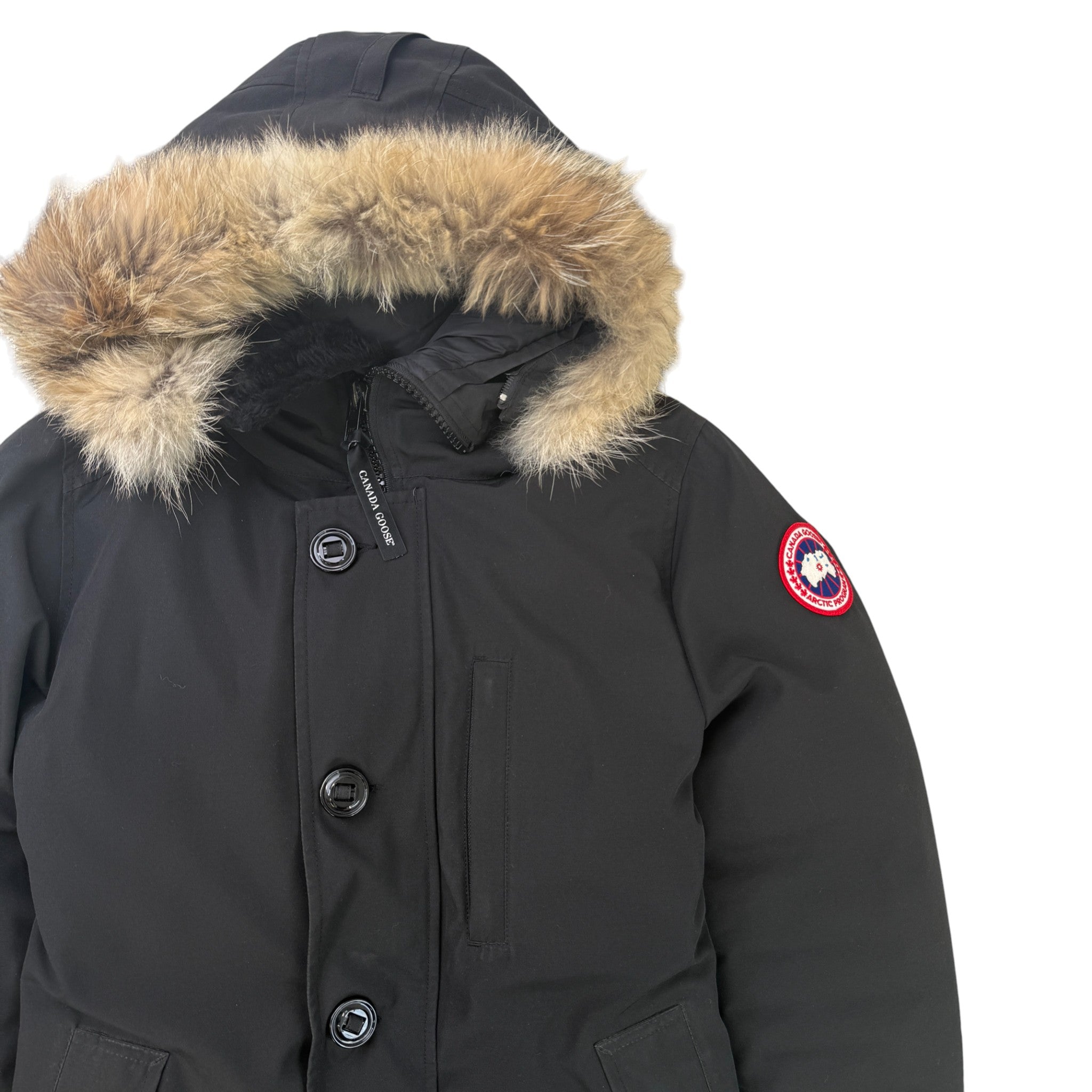 Men's Jasper Parka Down Jacket Black Size S