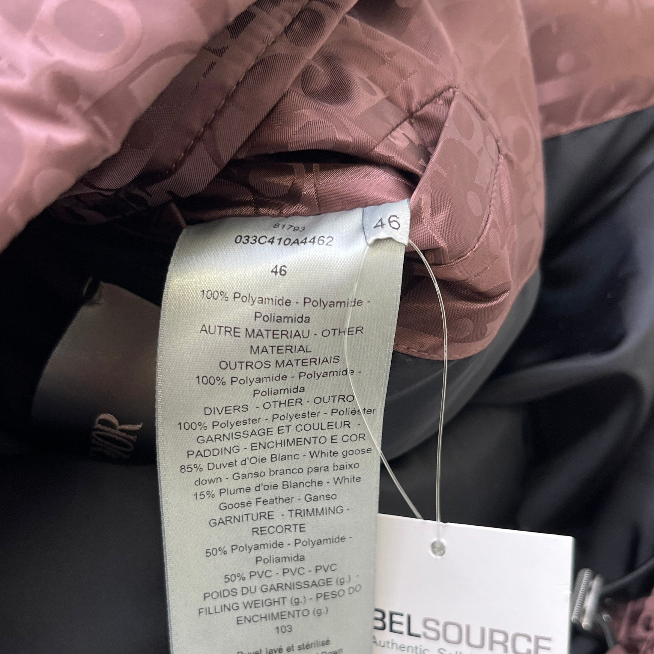 Men's Oblique Down Gilet Burgundy Size IT 46 / S