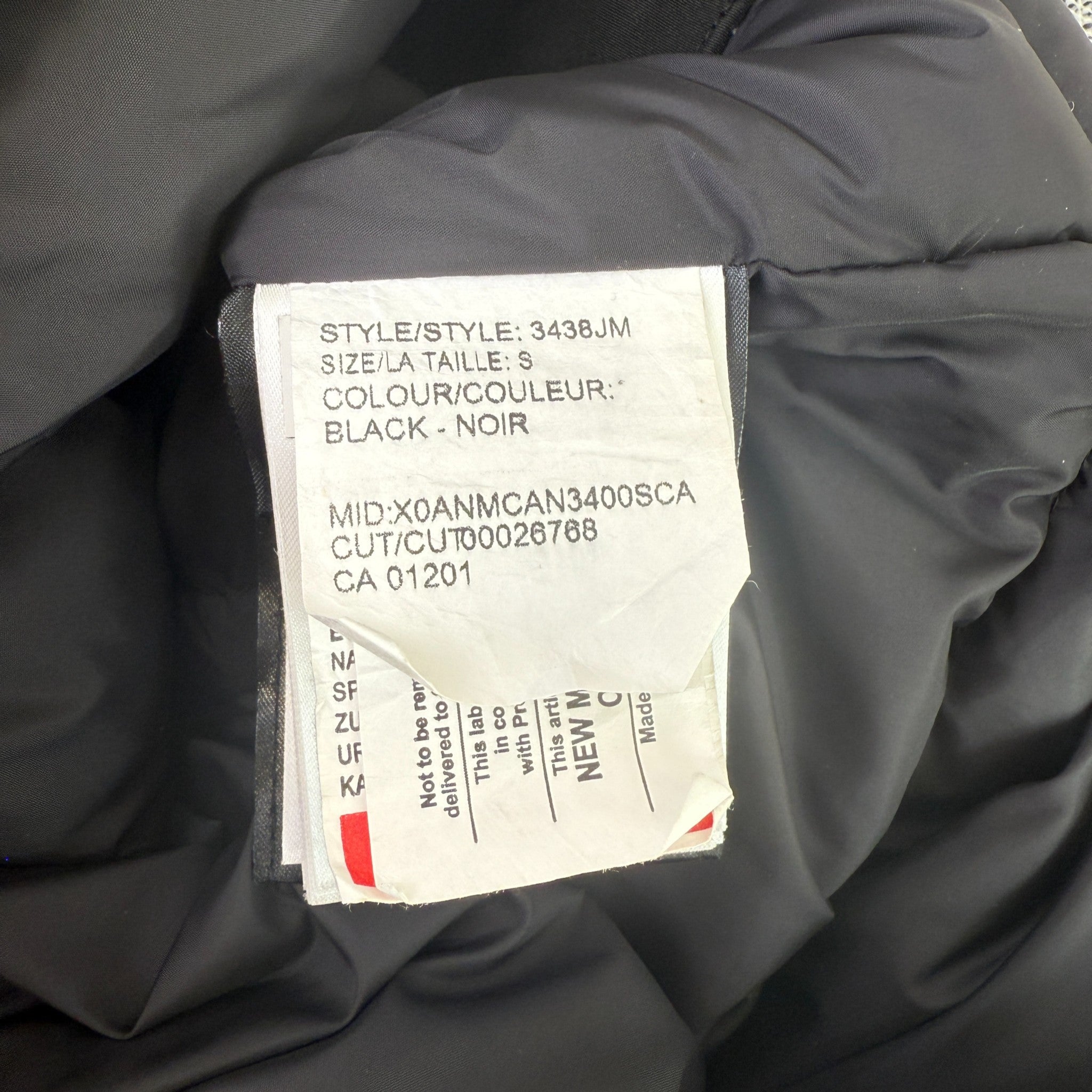 Men's Jasper Parka Down Jacket Black Size S