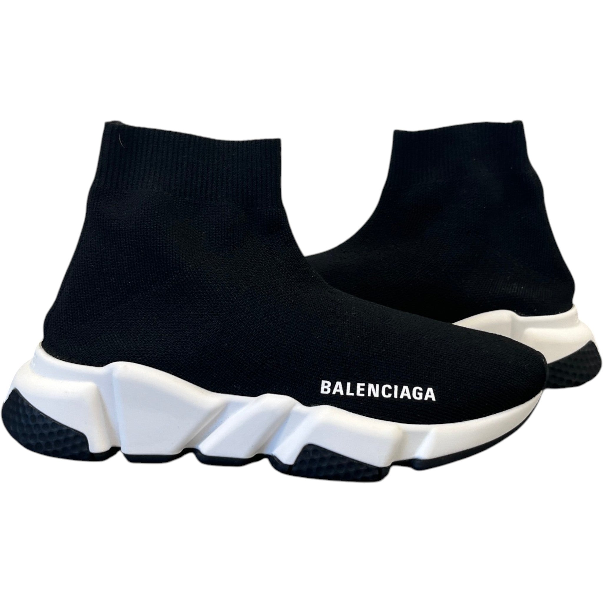 Women's Speed Sock High Trainers Black Size EU 35 / UK 2